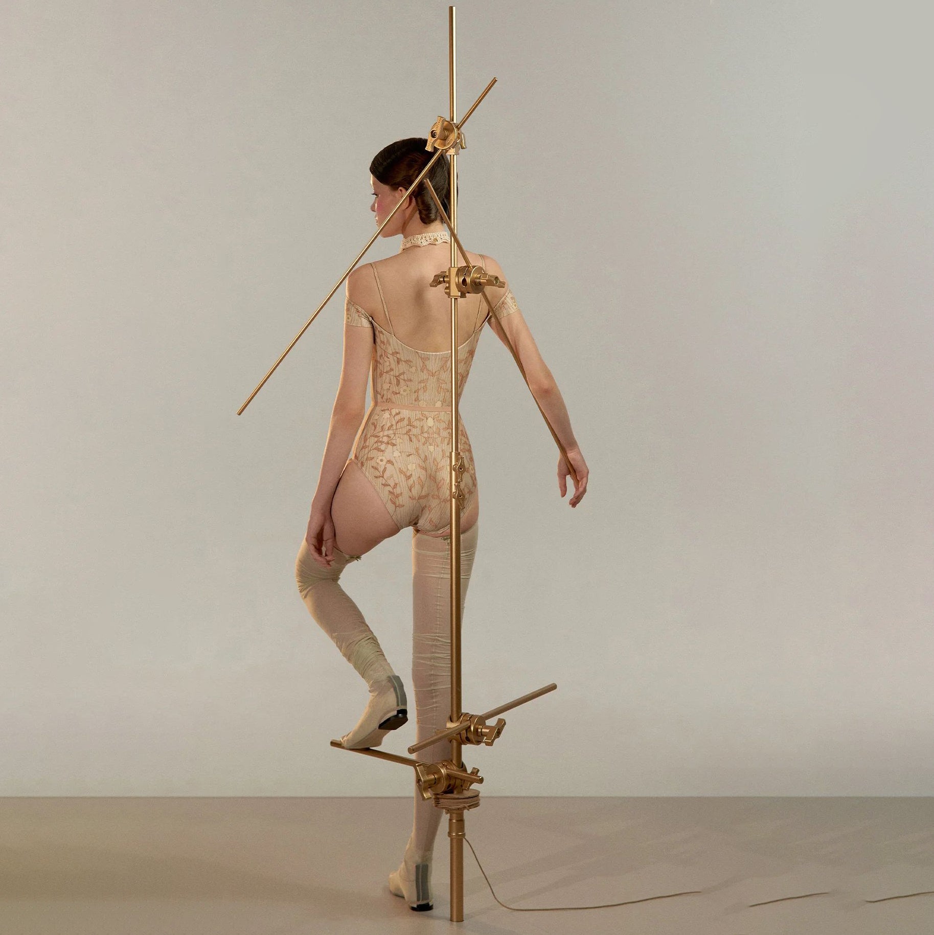 Women Pine"ROSEWOOD INTARSIA"Ballet Onesies(251LE24VL/pine)