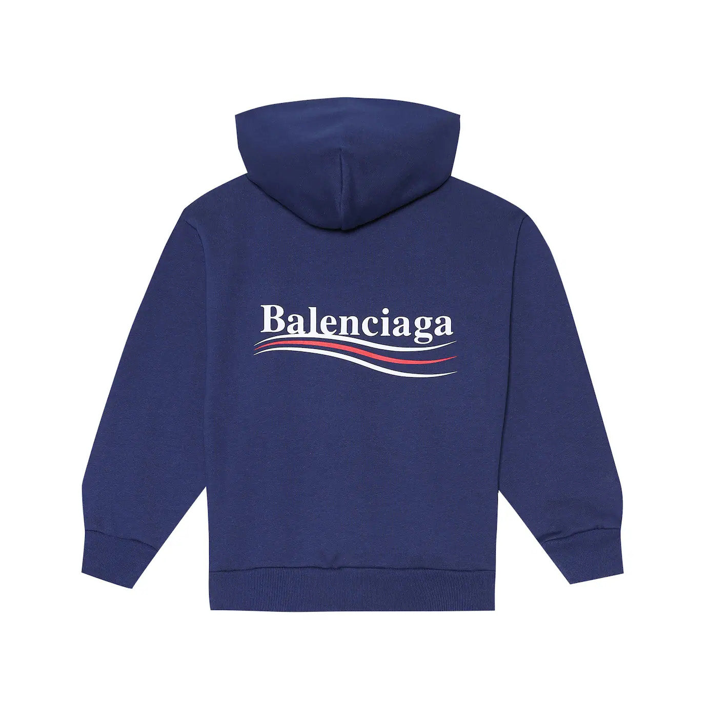 Boys & Girls Blue Hooded Cotton Sweatshirt