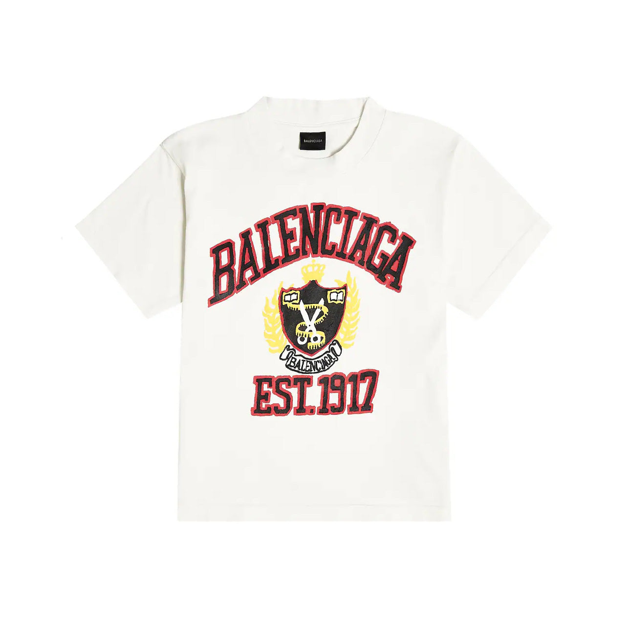 Boys & Girls White Printed Cotton T-Shirt