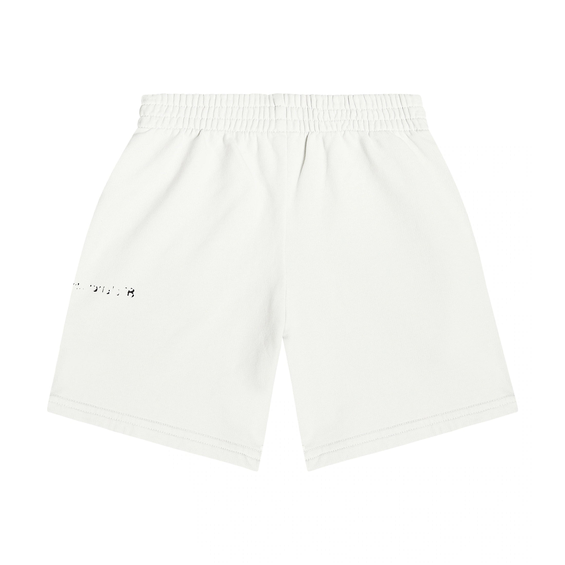 Boys & Girls White Logo Cotton Shorts
