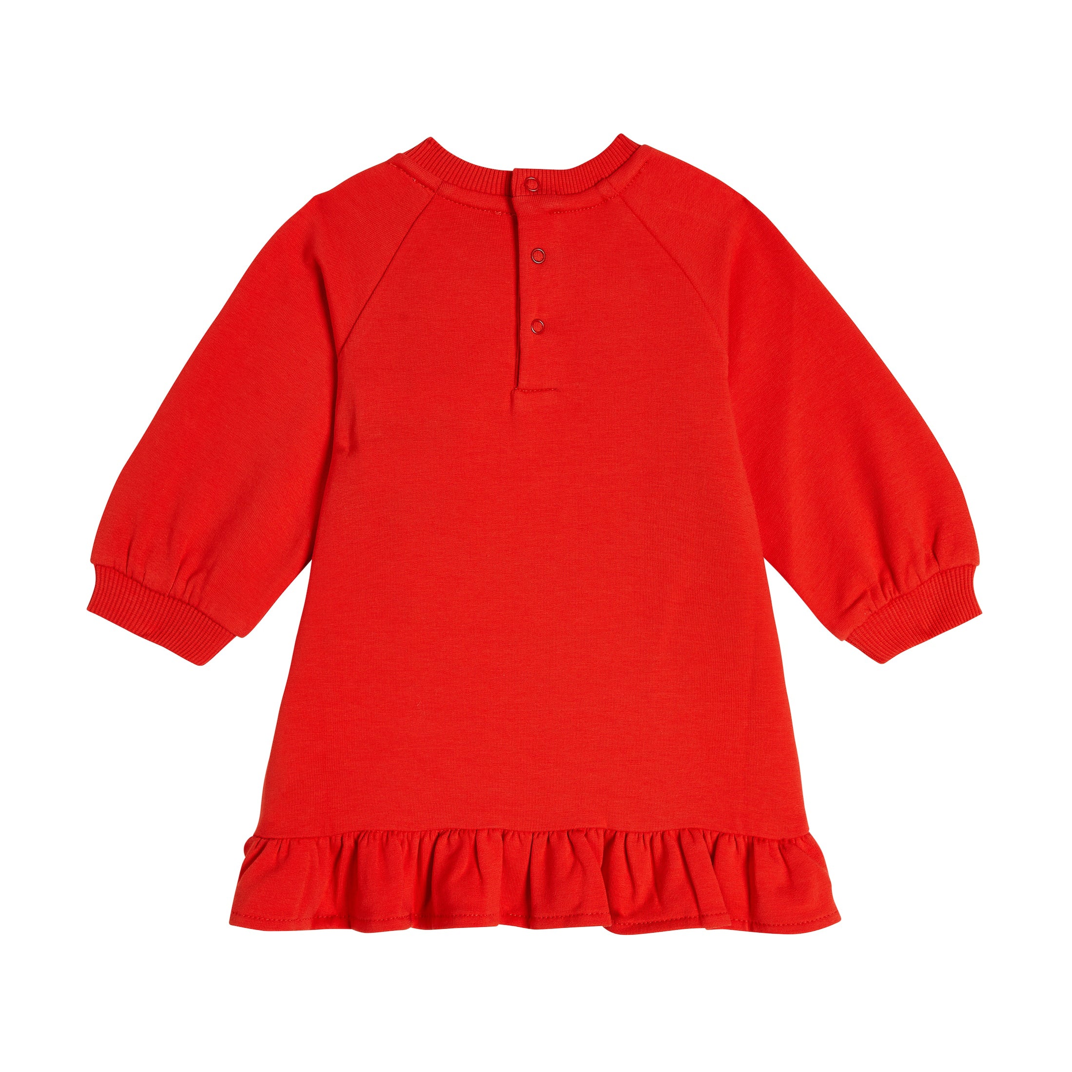 Baby Girls Red Printed Cotton Dress