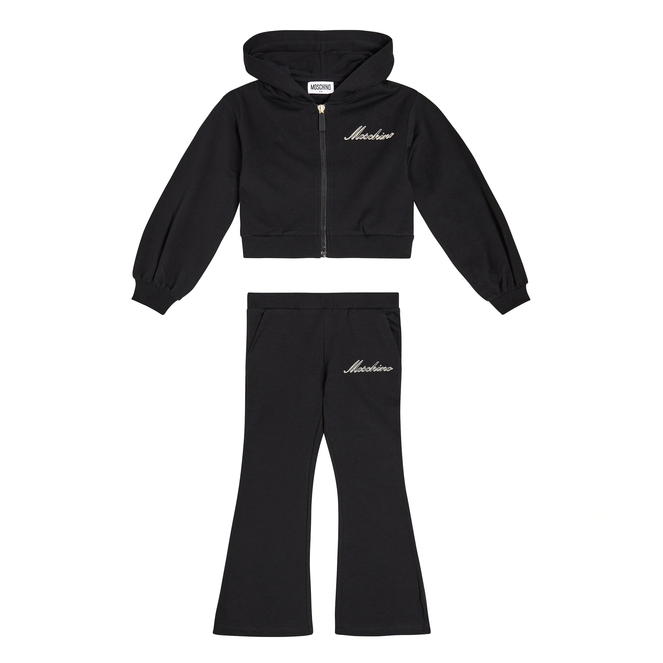 Girls Black Cotton Set