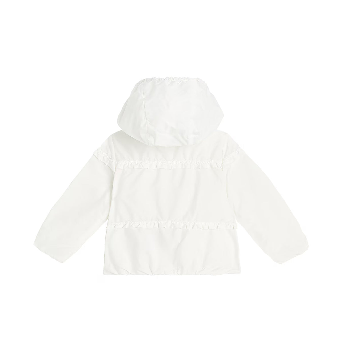 Veste zippée blanche pour bébés filles