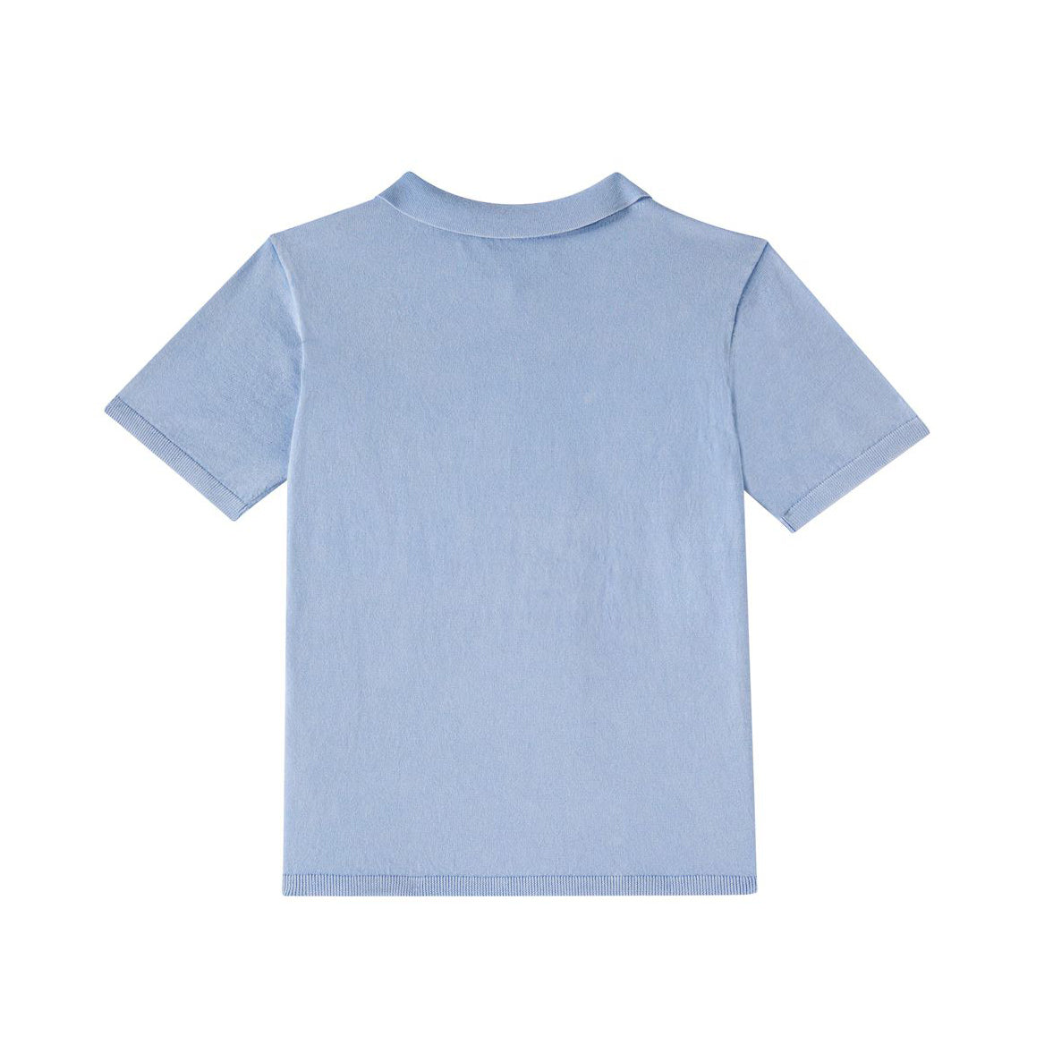 Boys Light Blue Cotton Polo Shirt