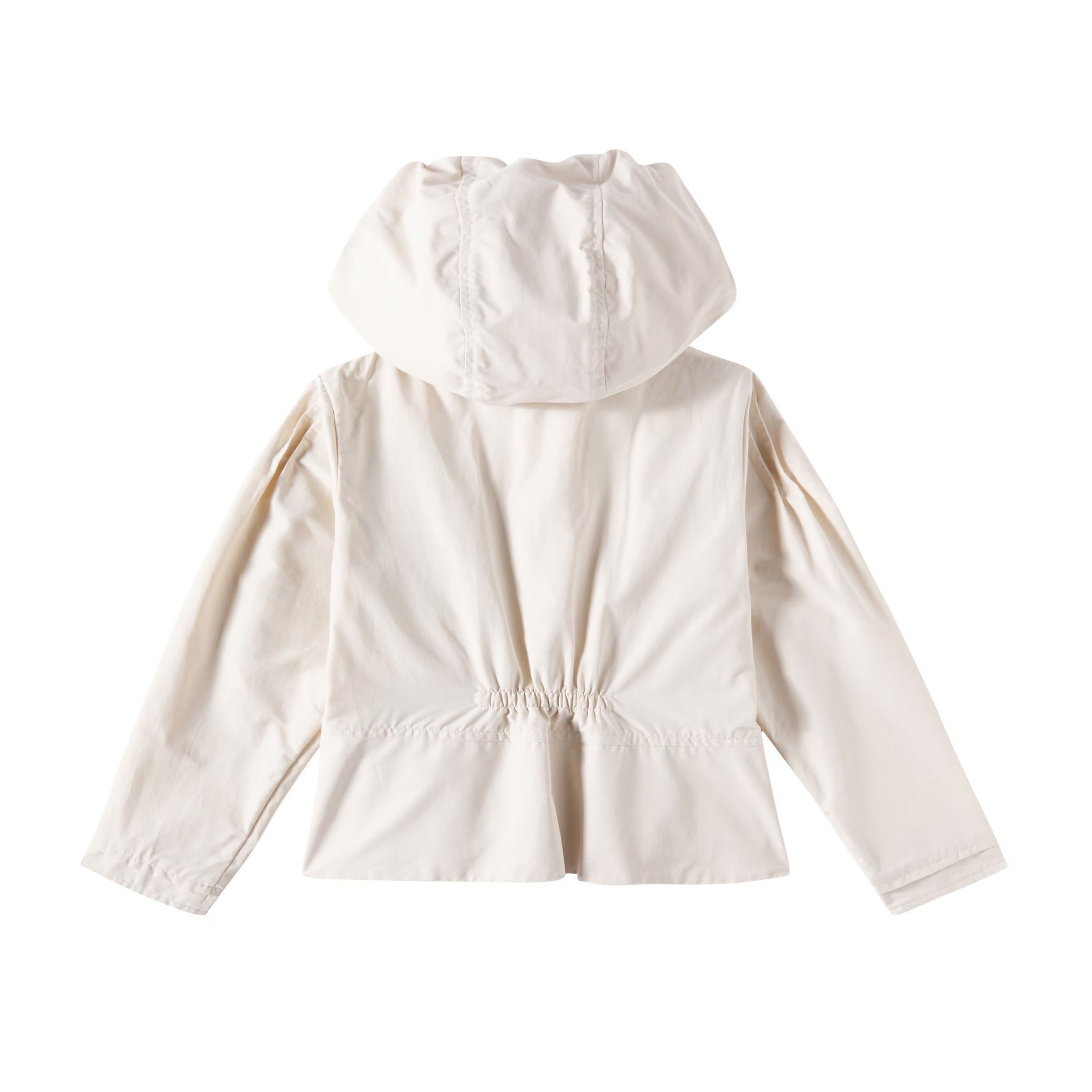 Girls Ivory Hooded Jacket
