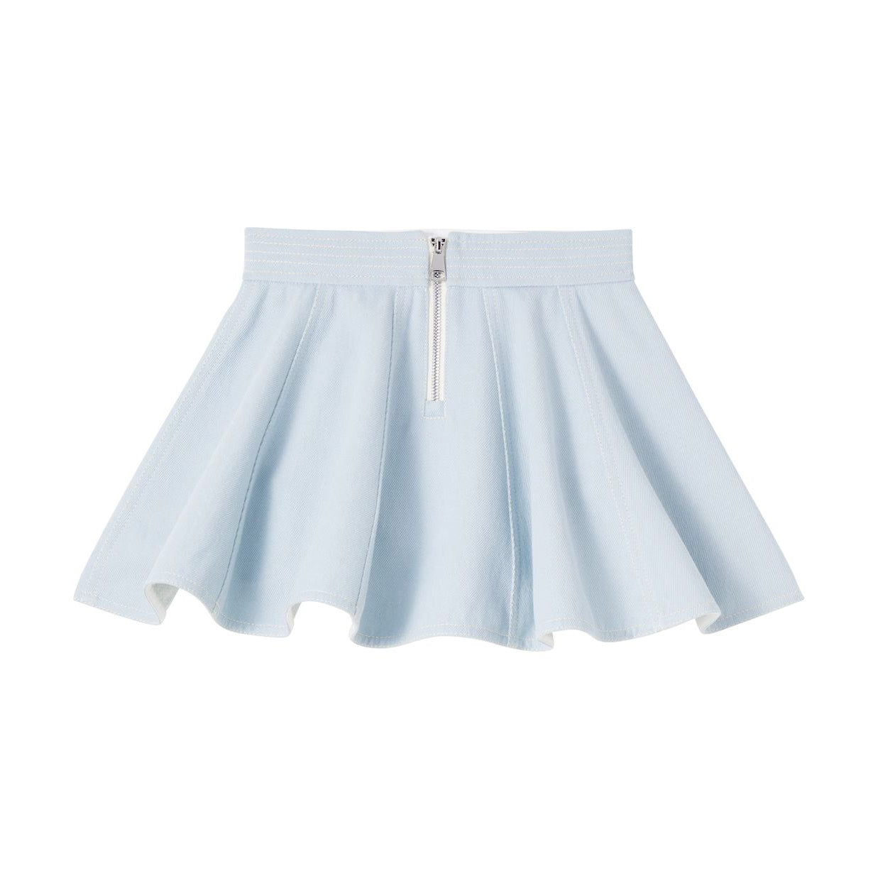 Girls Light Blue Cotton Skirt