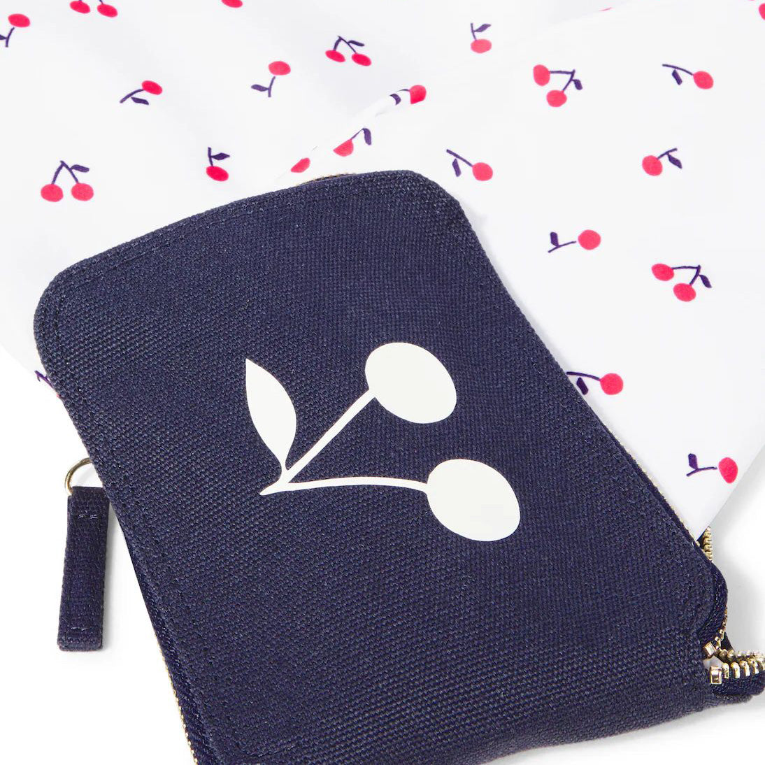 White Cherry Printed Packable Tote Bag(高33x宽35x深12cm)