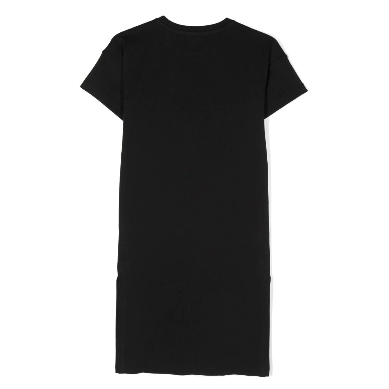 Girls Black Logo Cotton Dress