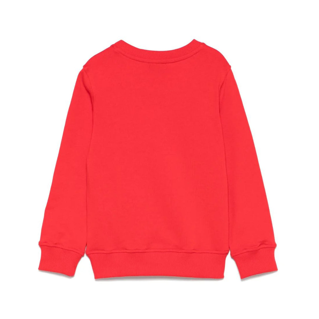 Boys & Girls Red Printed Logo Cotton Sweatshirt