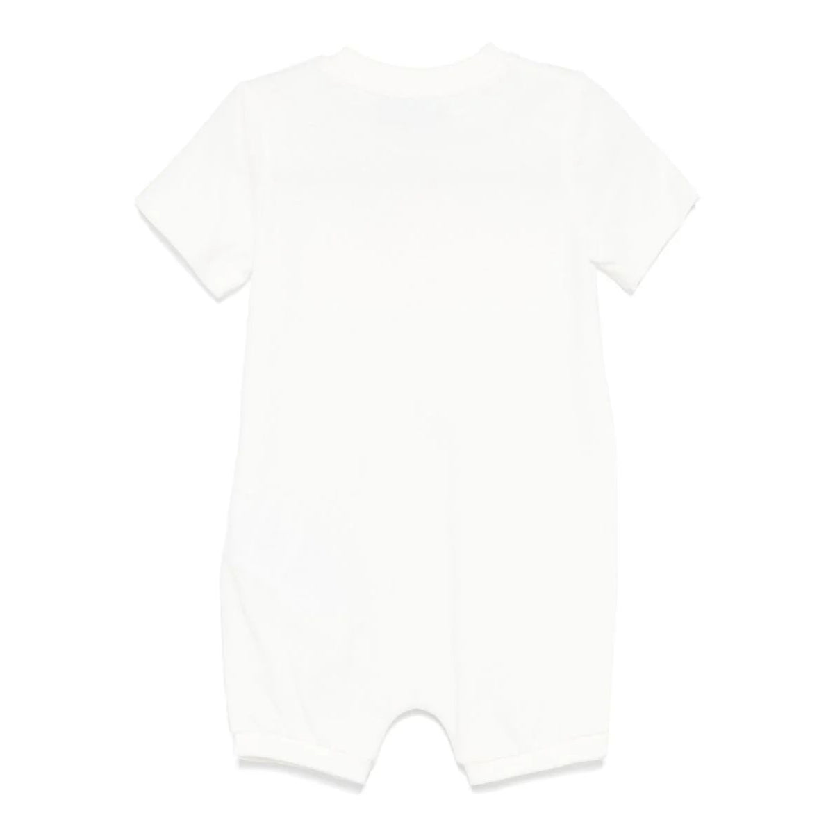 Baby Boys & Girls White Logo Cotton Babysuit