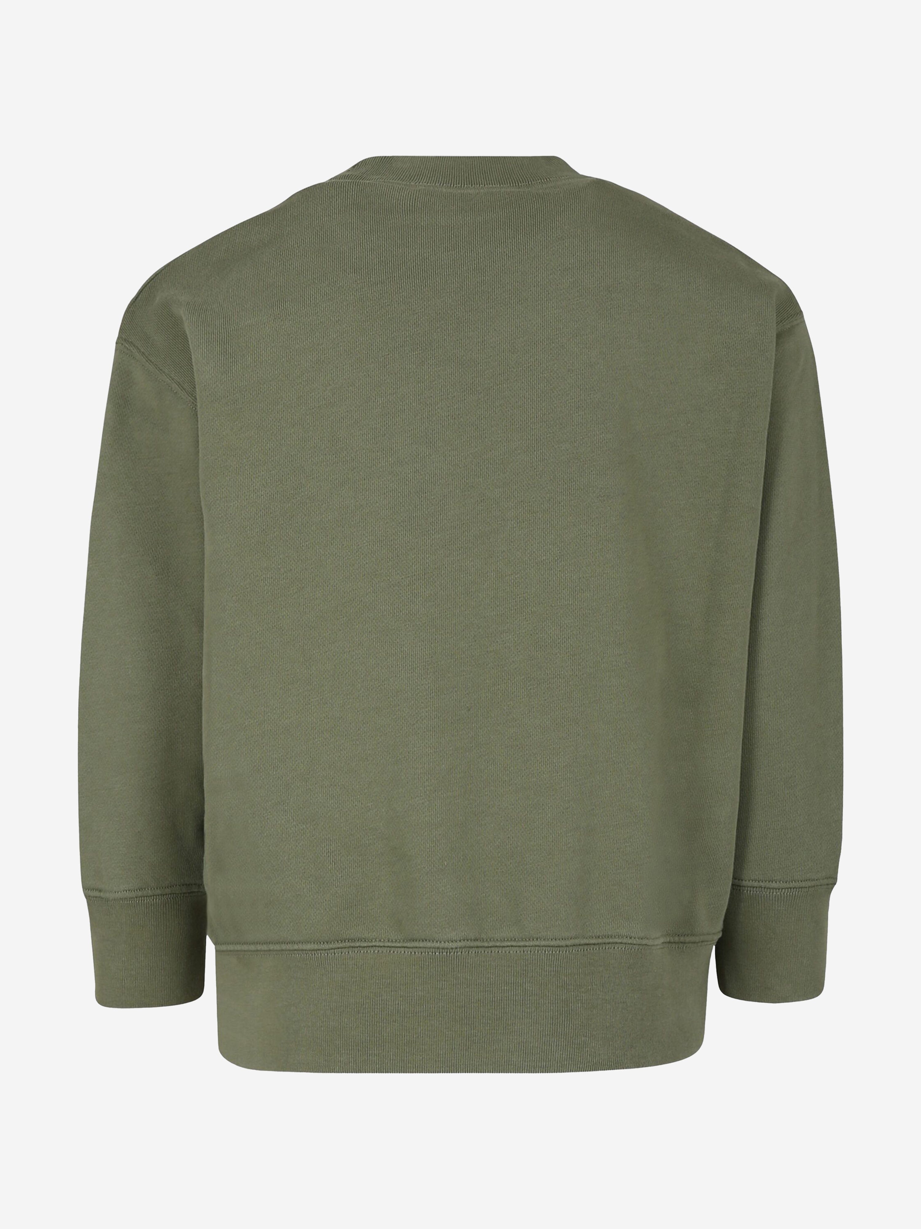 Palm Angels Kids Bear Crewneck Sweatshirt in Green