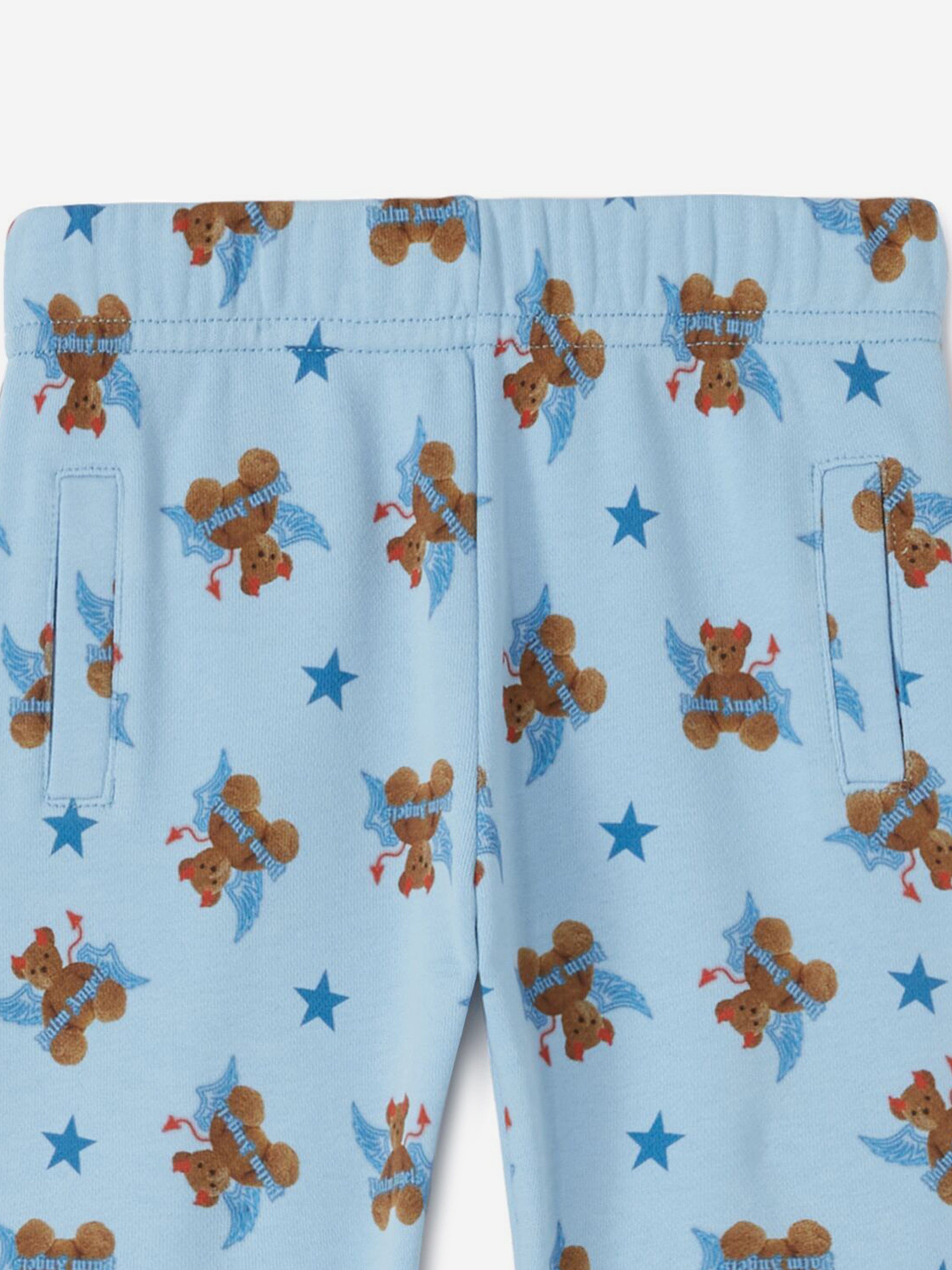 Baby Boys AOP Bear Devil Joggers in Blue