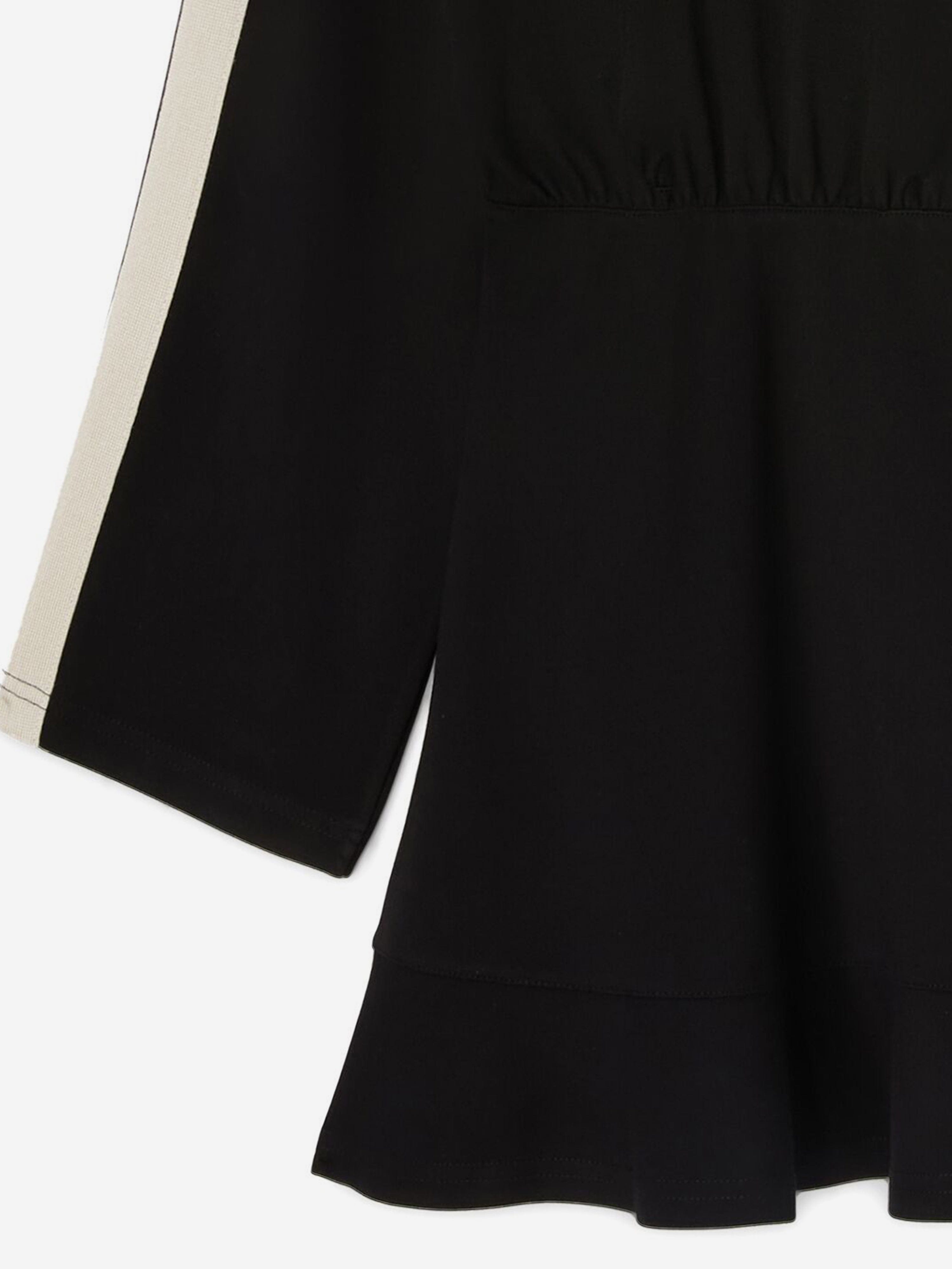 Palm Angels Girls New Track Hoodie Dress in Black