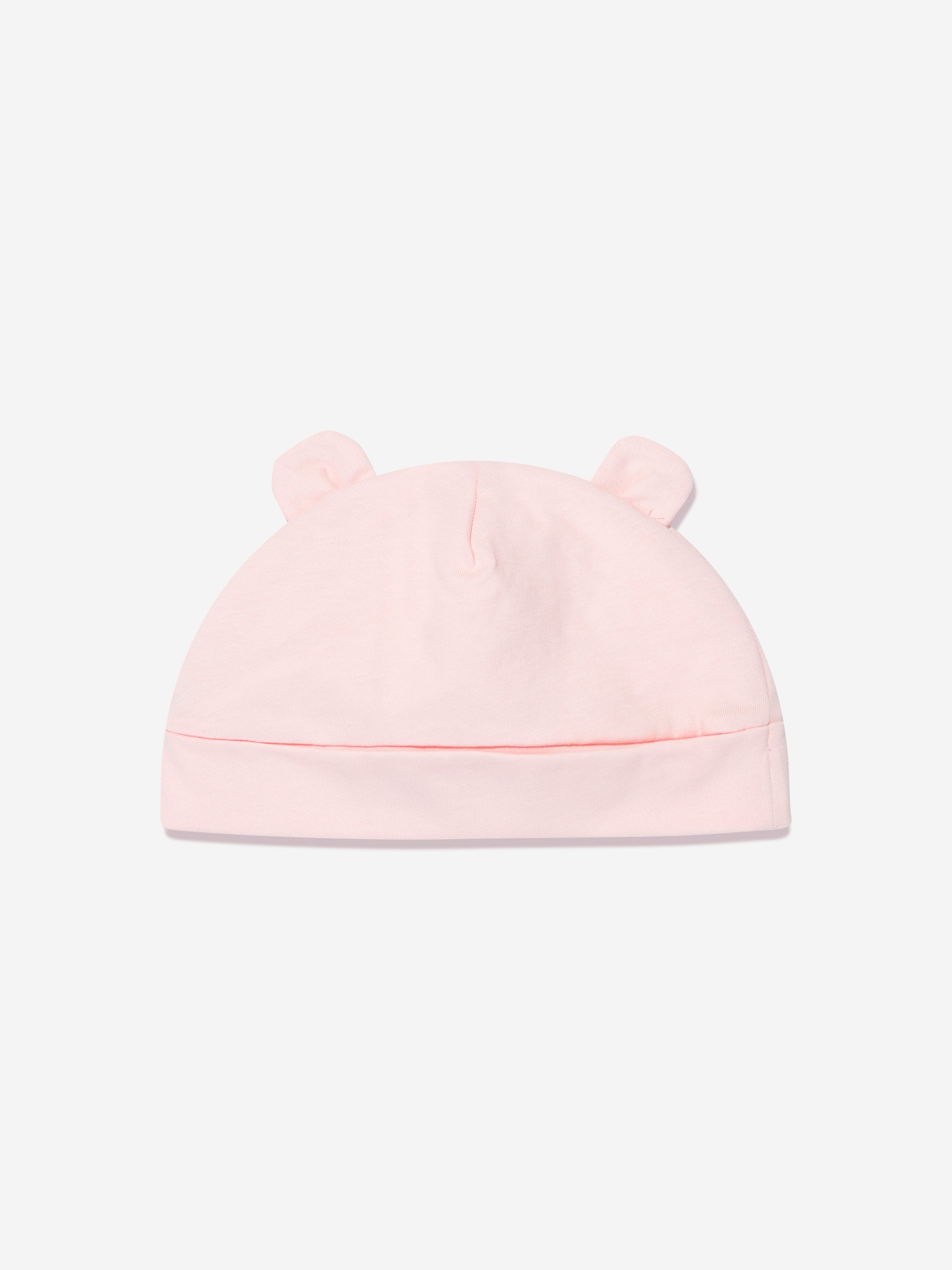 Palm Angels Baby Girls Logo Teddy Bear Beanie in Pink