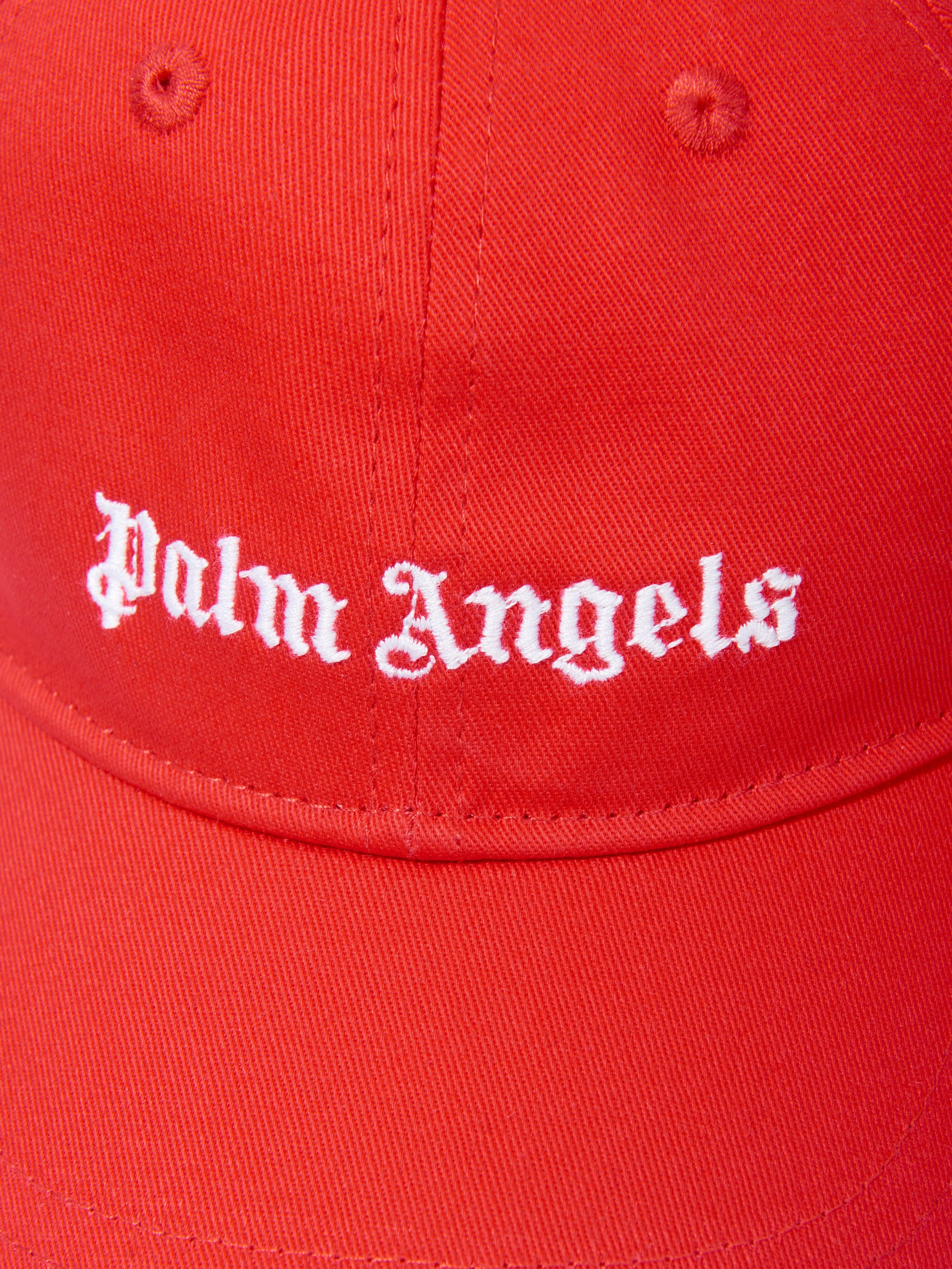 Palm Angels Boys Logo Baseball Cap in Red
