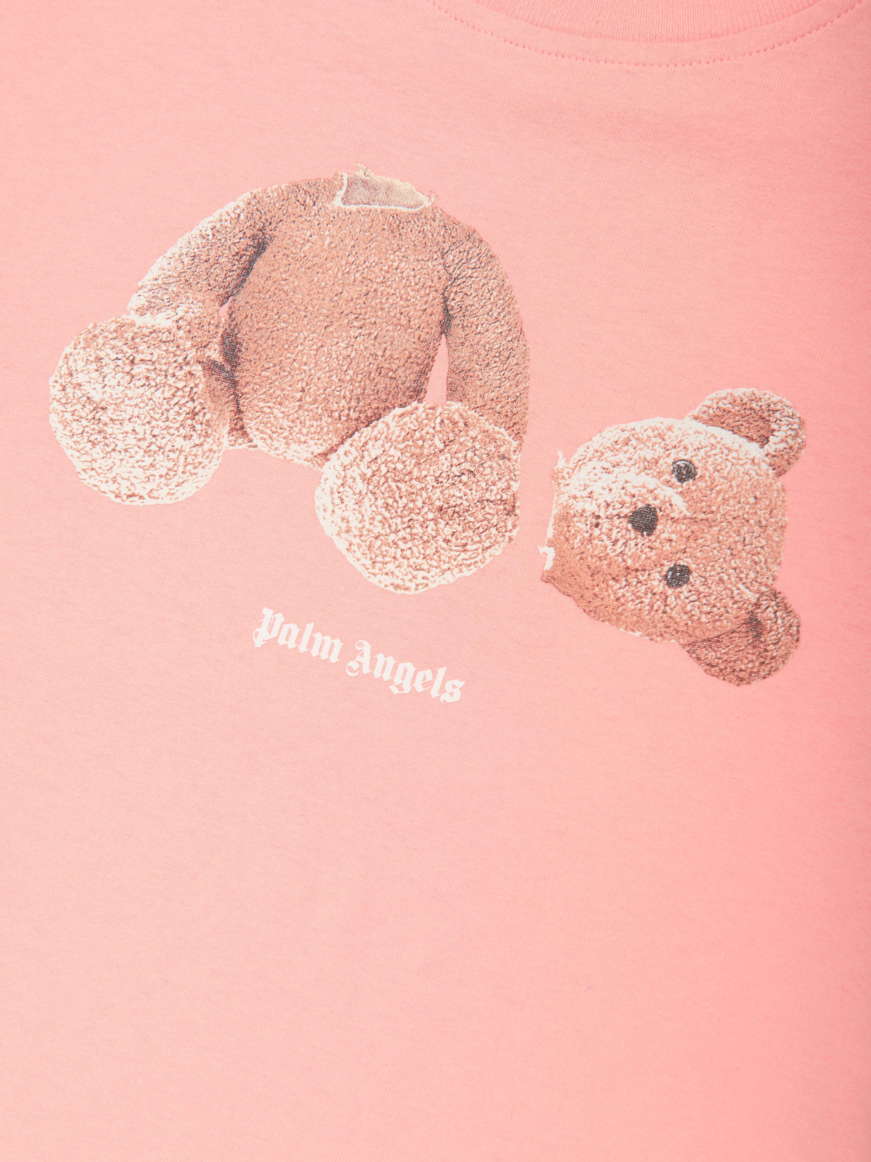 Palm Angels Girls Bear T-Shirt in Pink