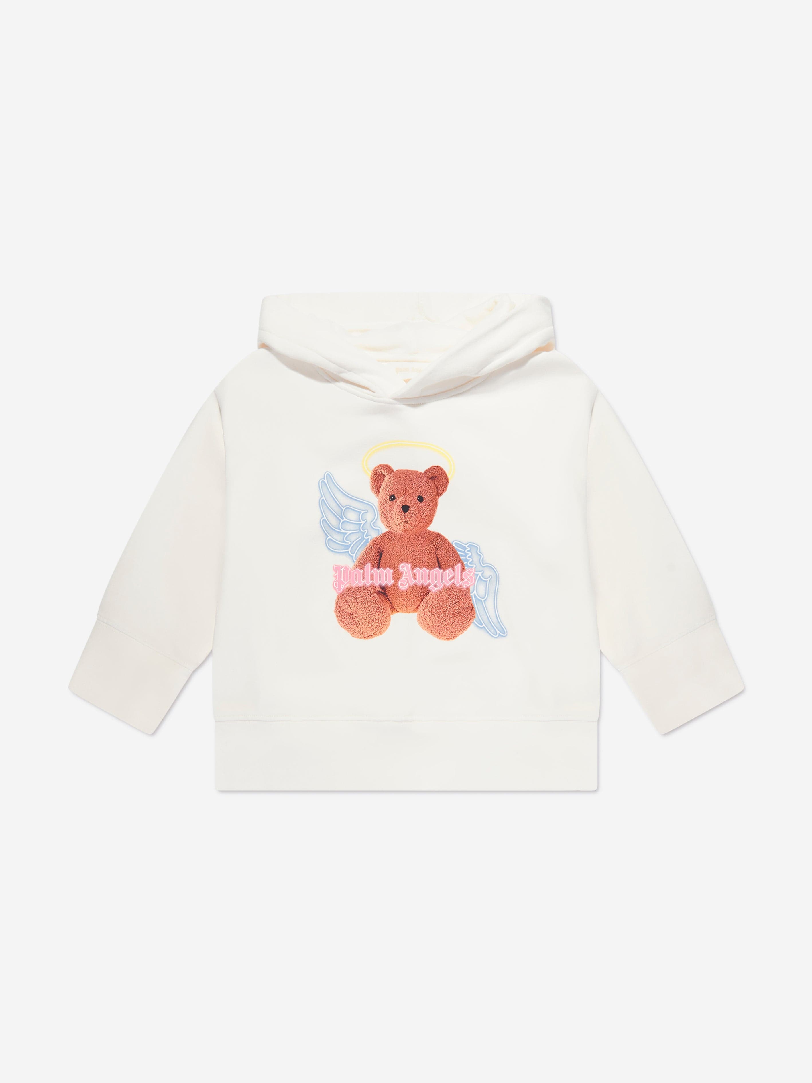 置物 Palm Angels bear boule de neige Palm Angels Girls Bear Angel Hoodie in White