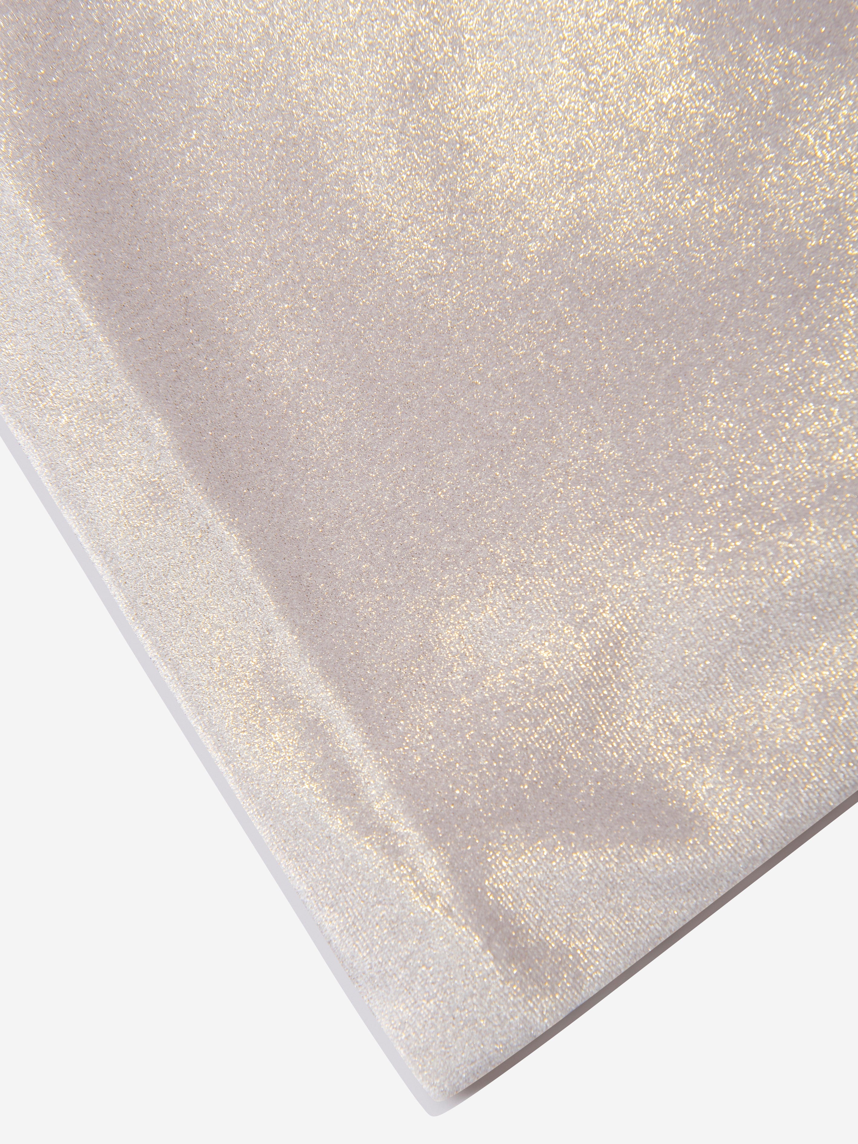 Girls Velour Sparkle Bow Dress in Gold
