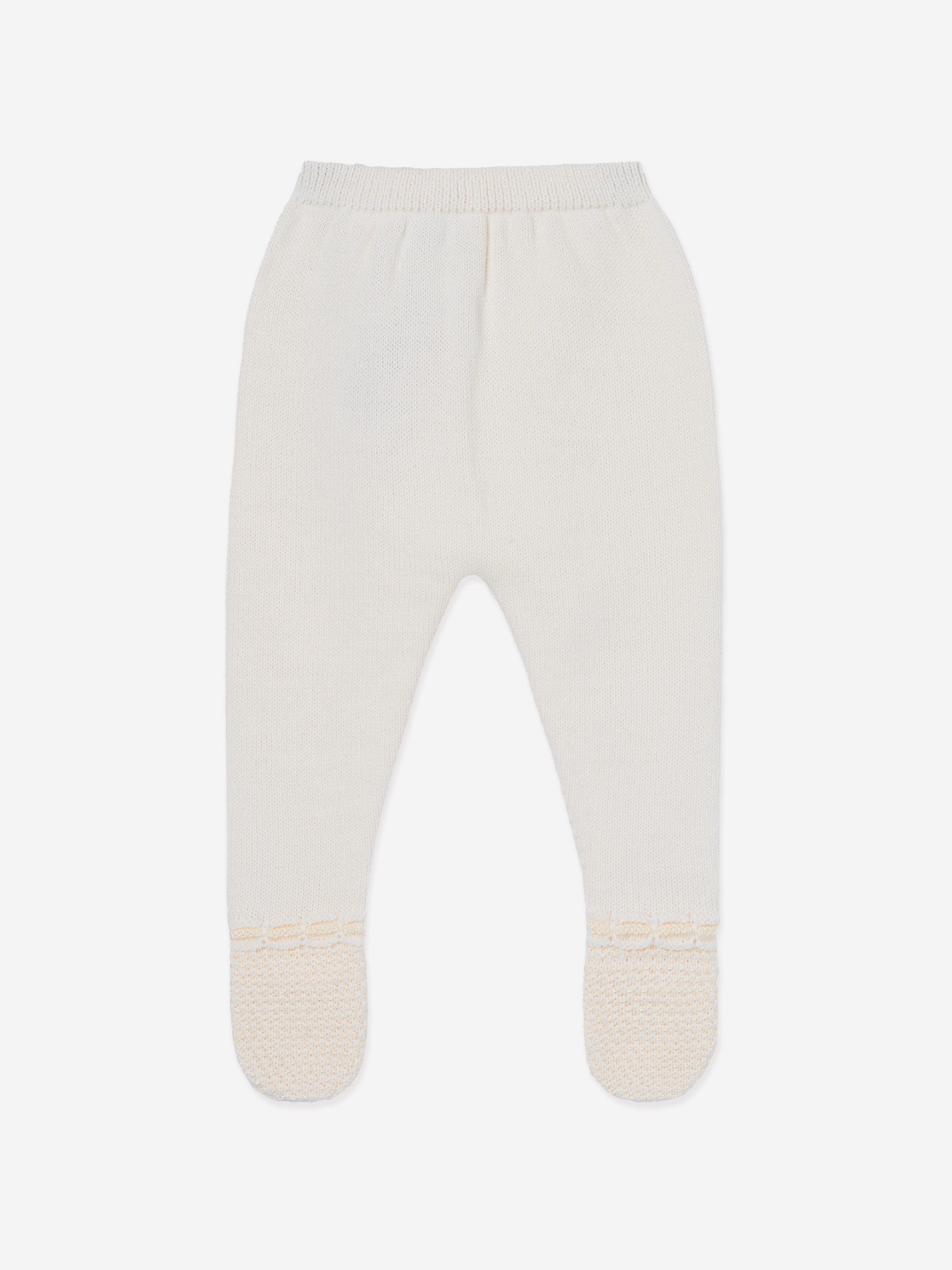 Baby Knitted 2 Piece Set in Ivory