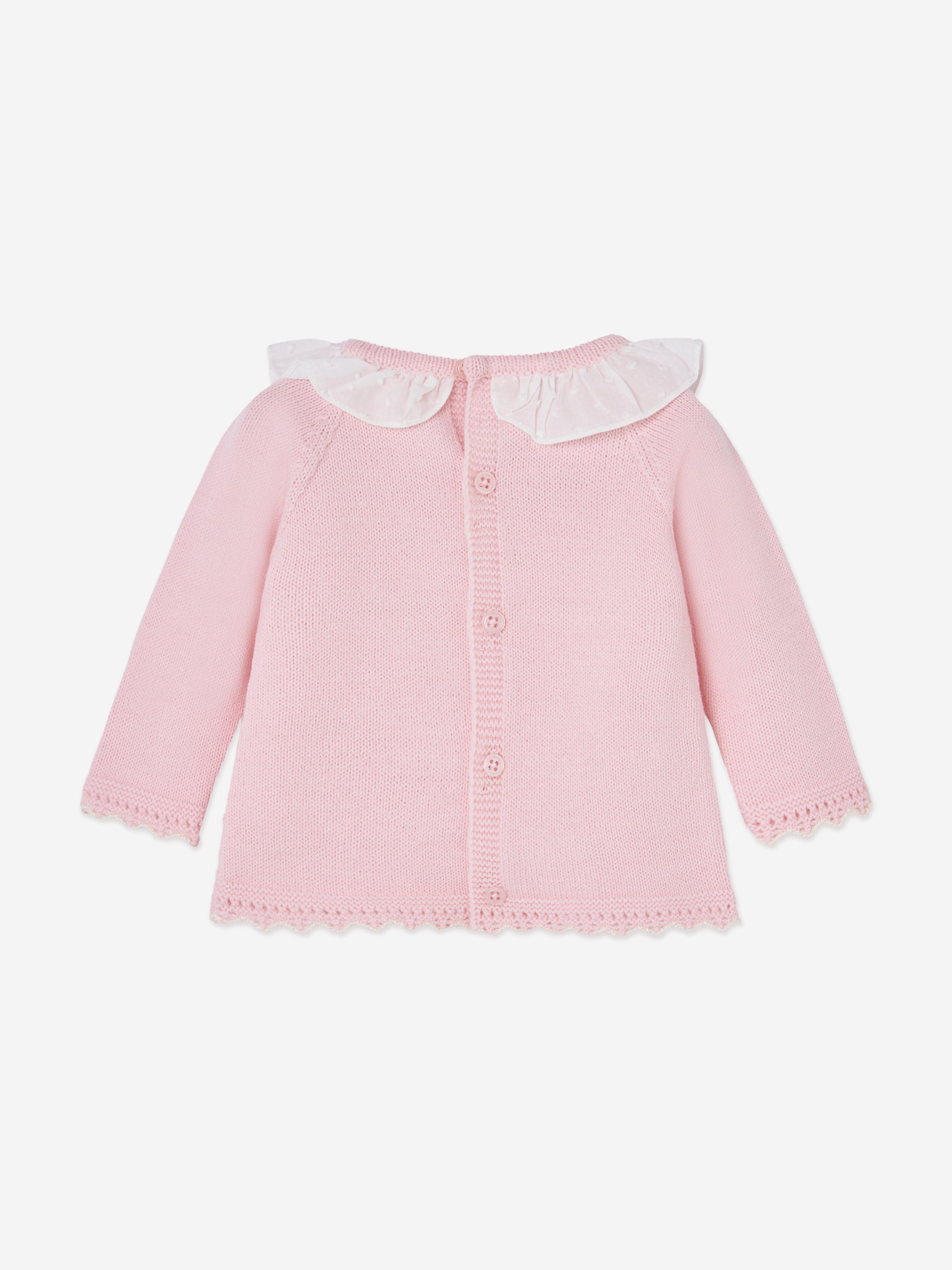 Baby Girls Knitted 2 Piece Set in Pink