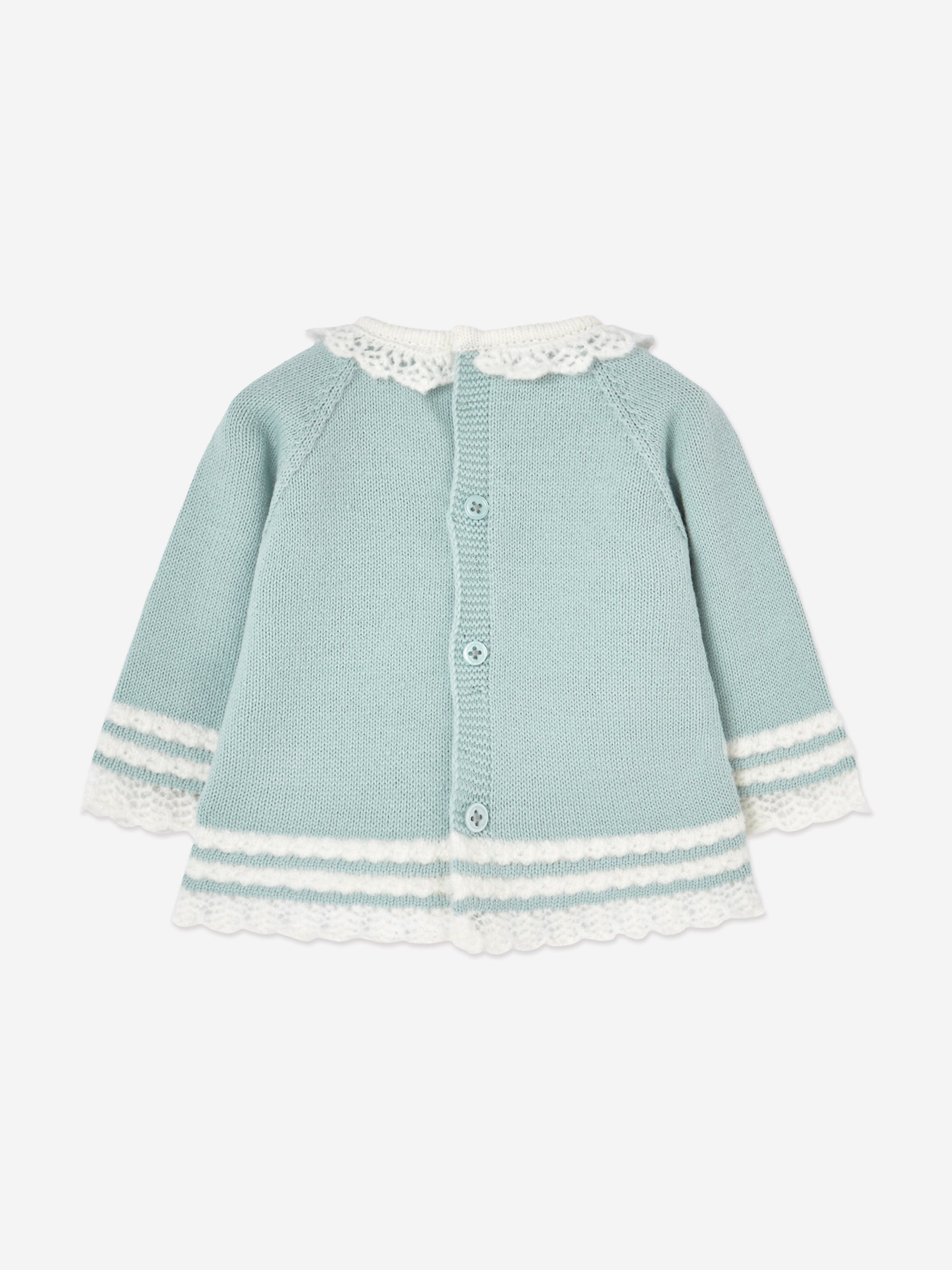 Baby Girls Knitted 2 Piece Set in Green