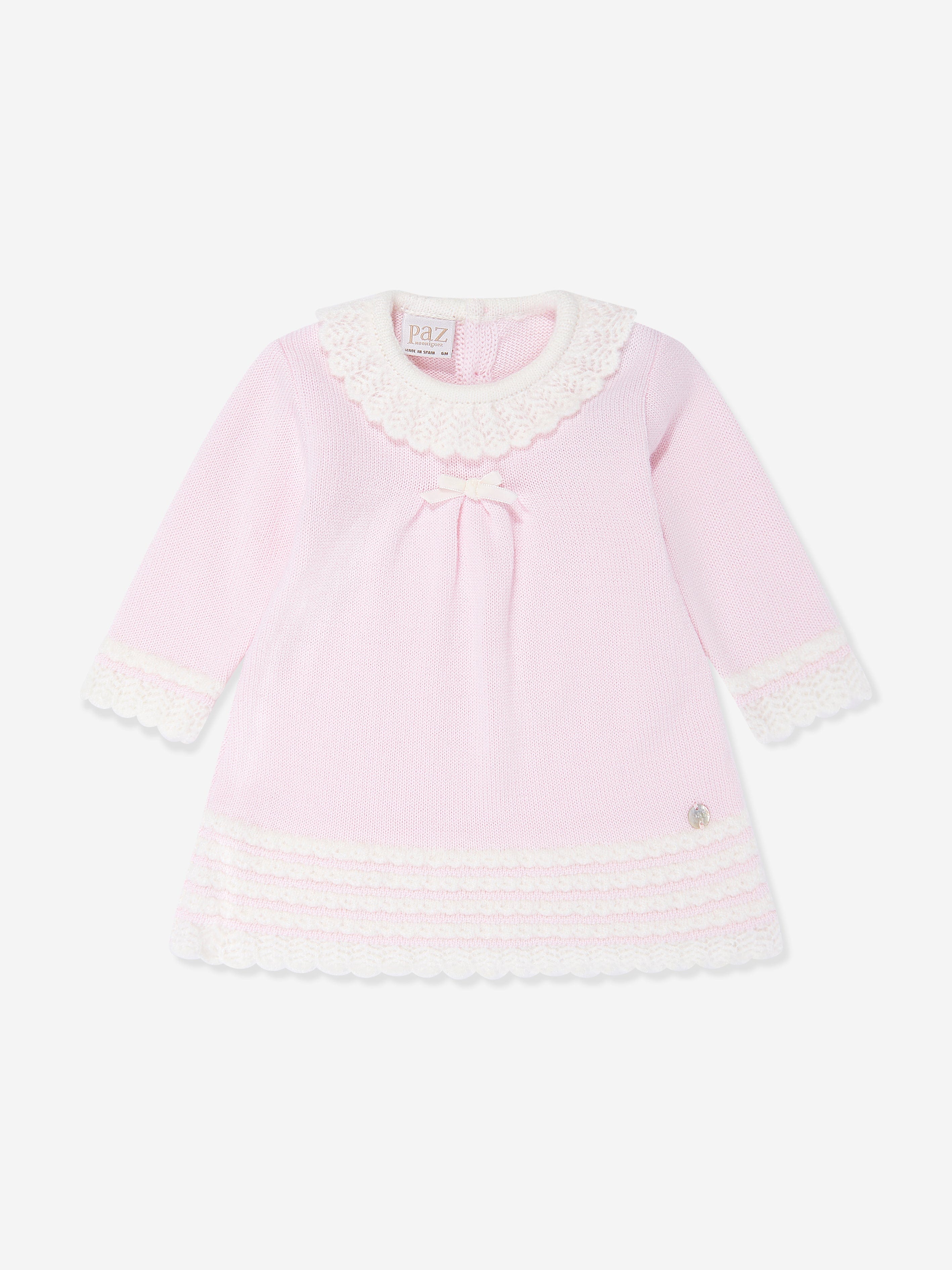 Baby Girls Knitted Dress in Pink