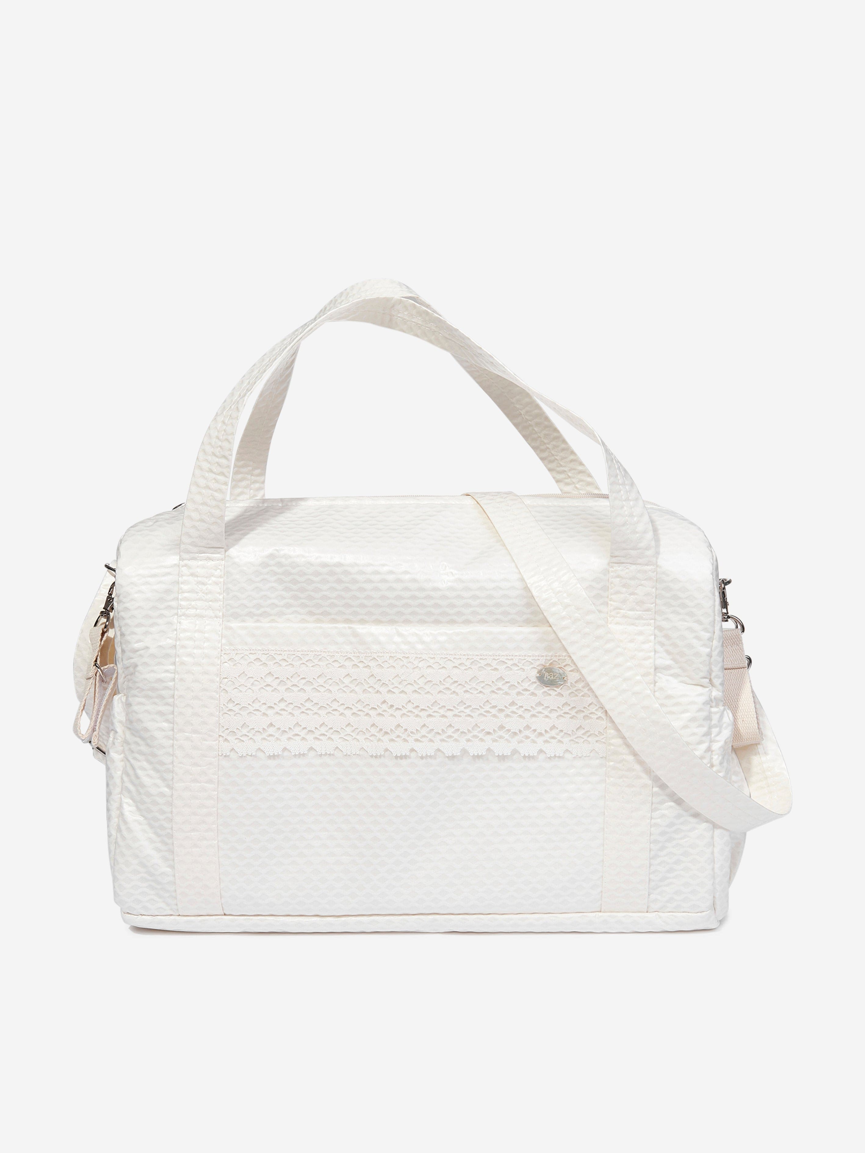 Baby Lace Trim Changing Bag in Ivory (40 cm)
