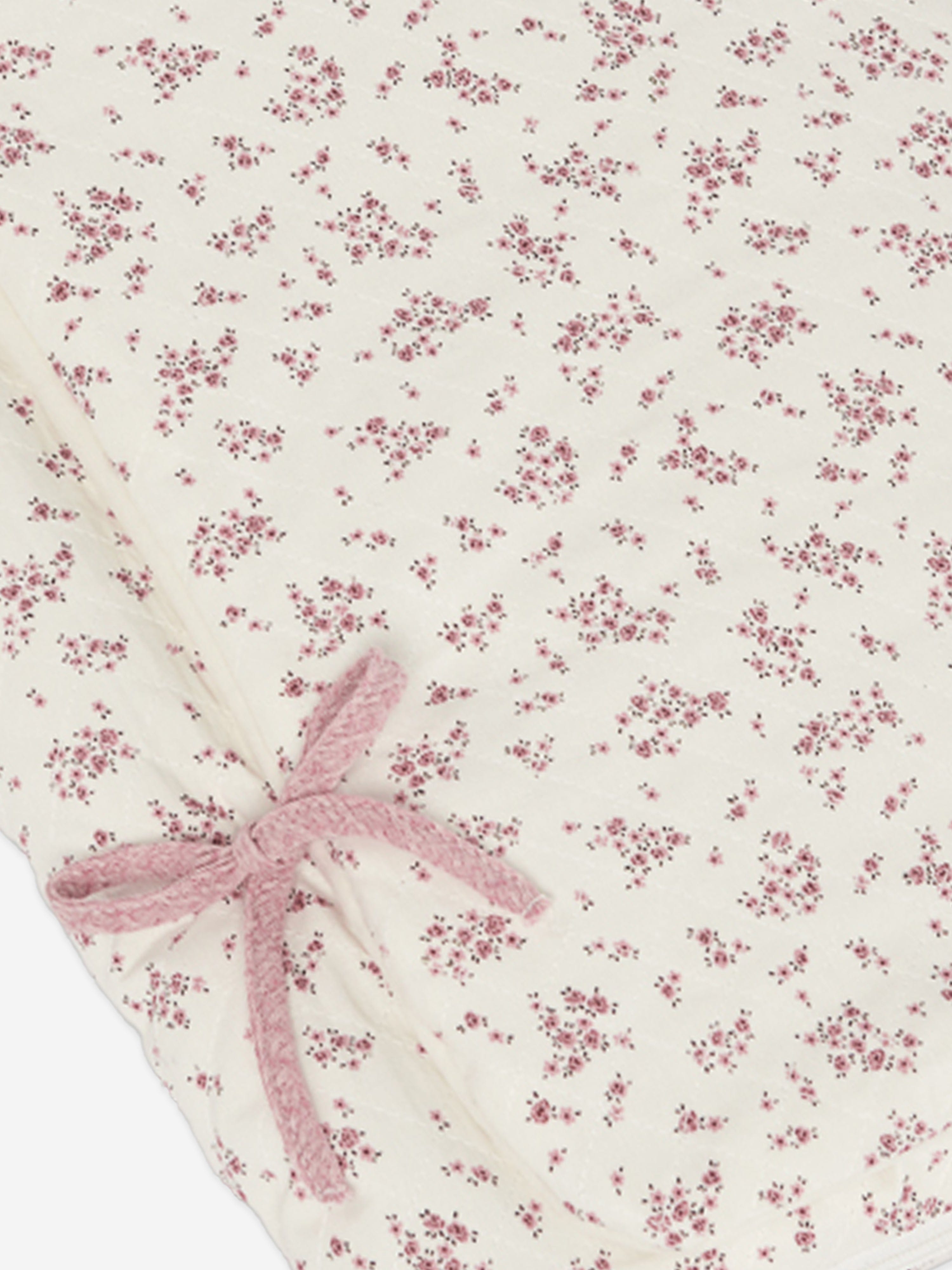 Baby Girls Floral Print Nest in Pink