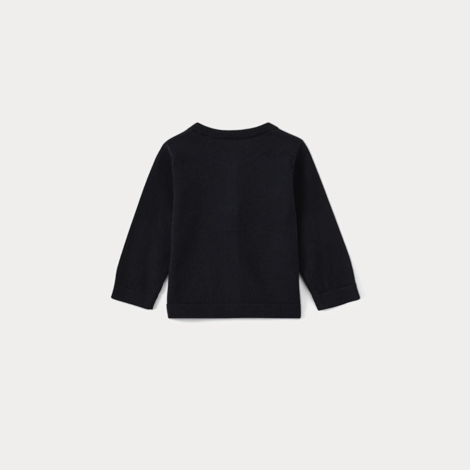 Baby Girls Navy Cotton Cardigan