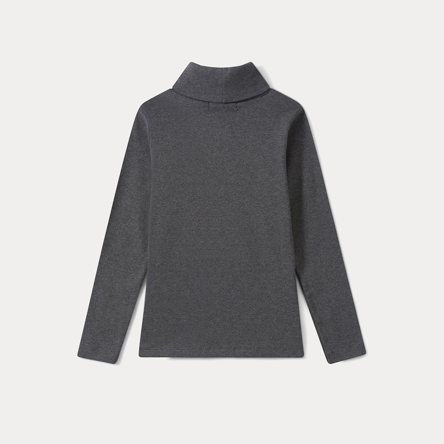 Girls Dark Grey Cotton T-Shirt