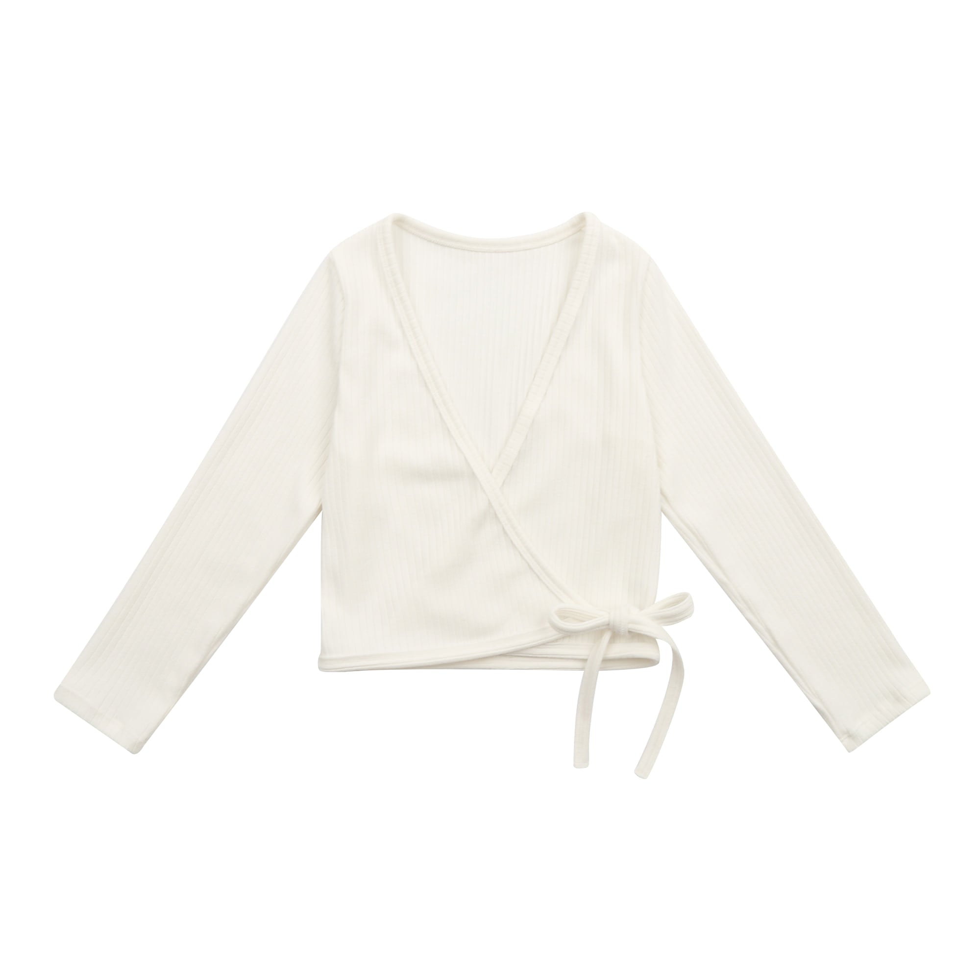 Girls White Ballet Cardigan