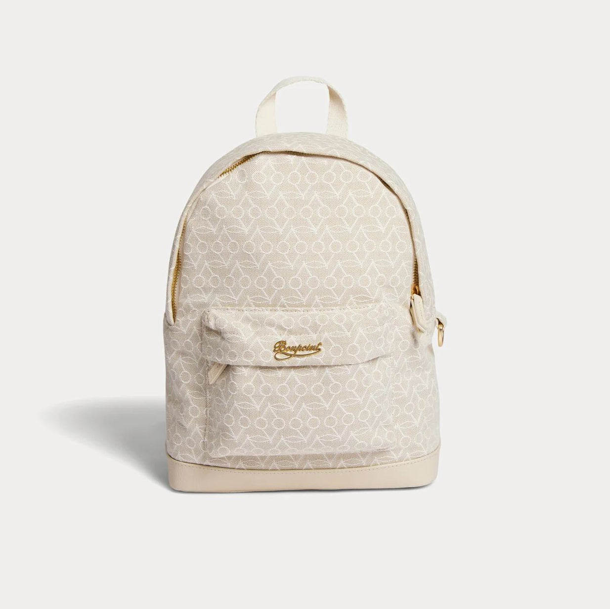 Boys & Girls Beige Logo Backpack(30x23x10cm)