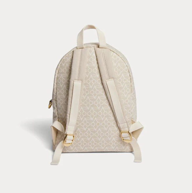 Boys & Girls Beige Logo Backpack(30x23x10cm)