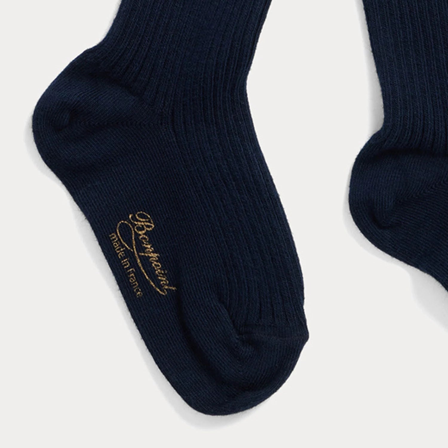 Girls Dark Blue Cotton Tights