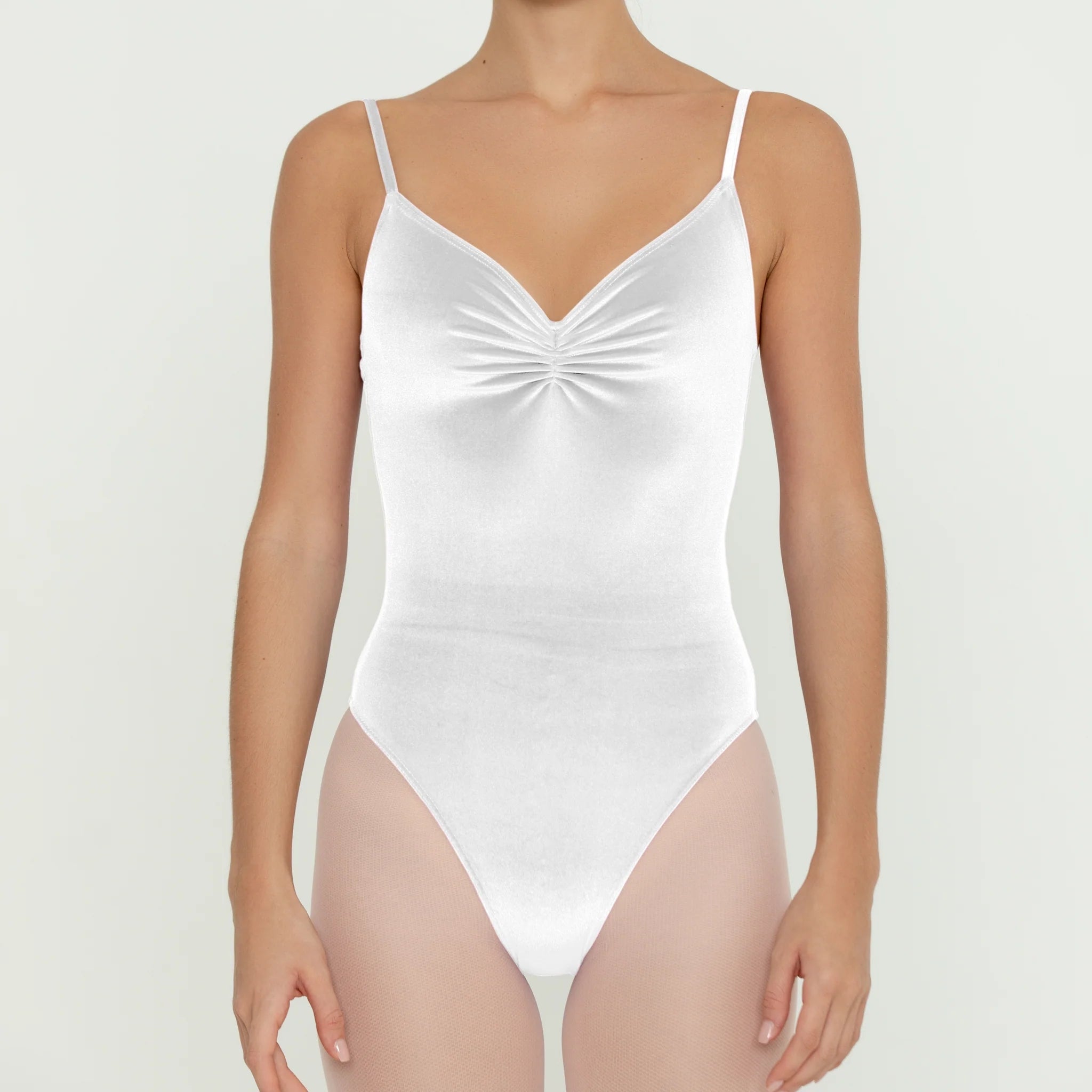 Women White Ballet Onesies