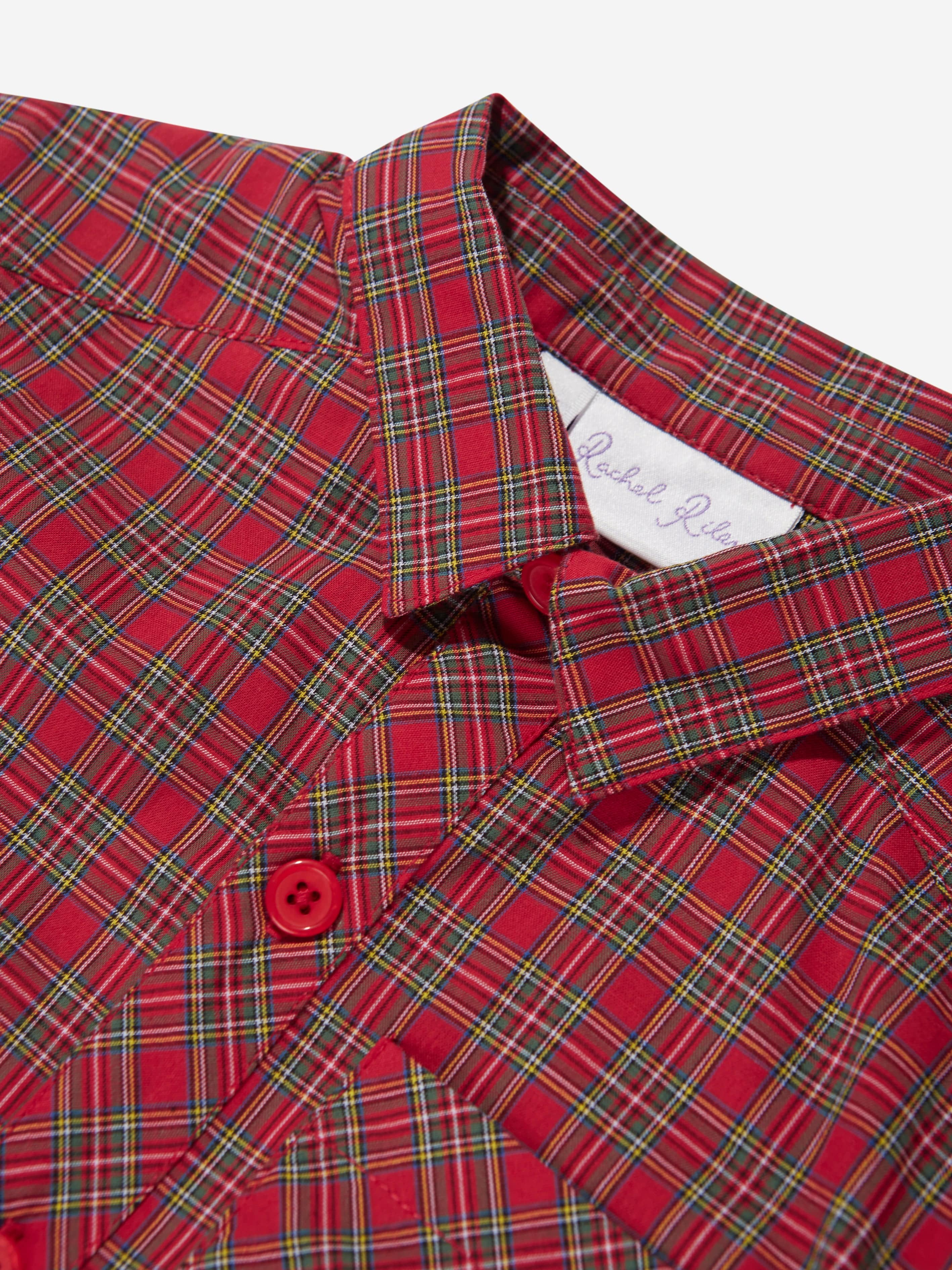 Rachel Riley Boys Tartan Shirt in Red