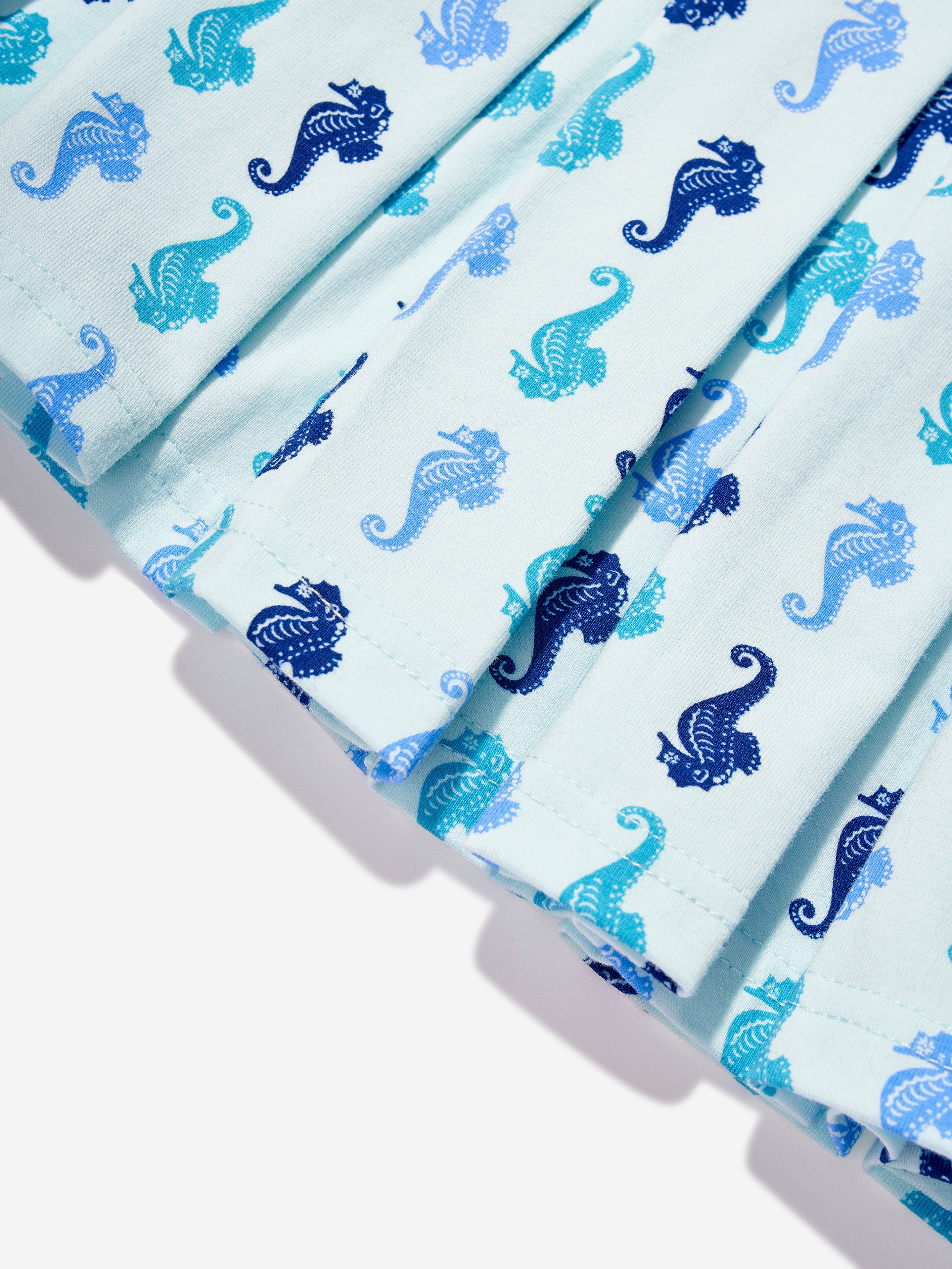 Rachel Riley Girls Seahorse Dress in Blue
