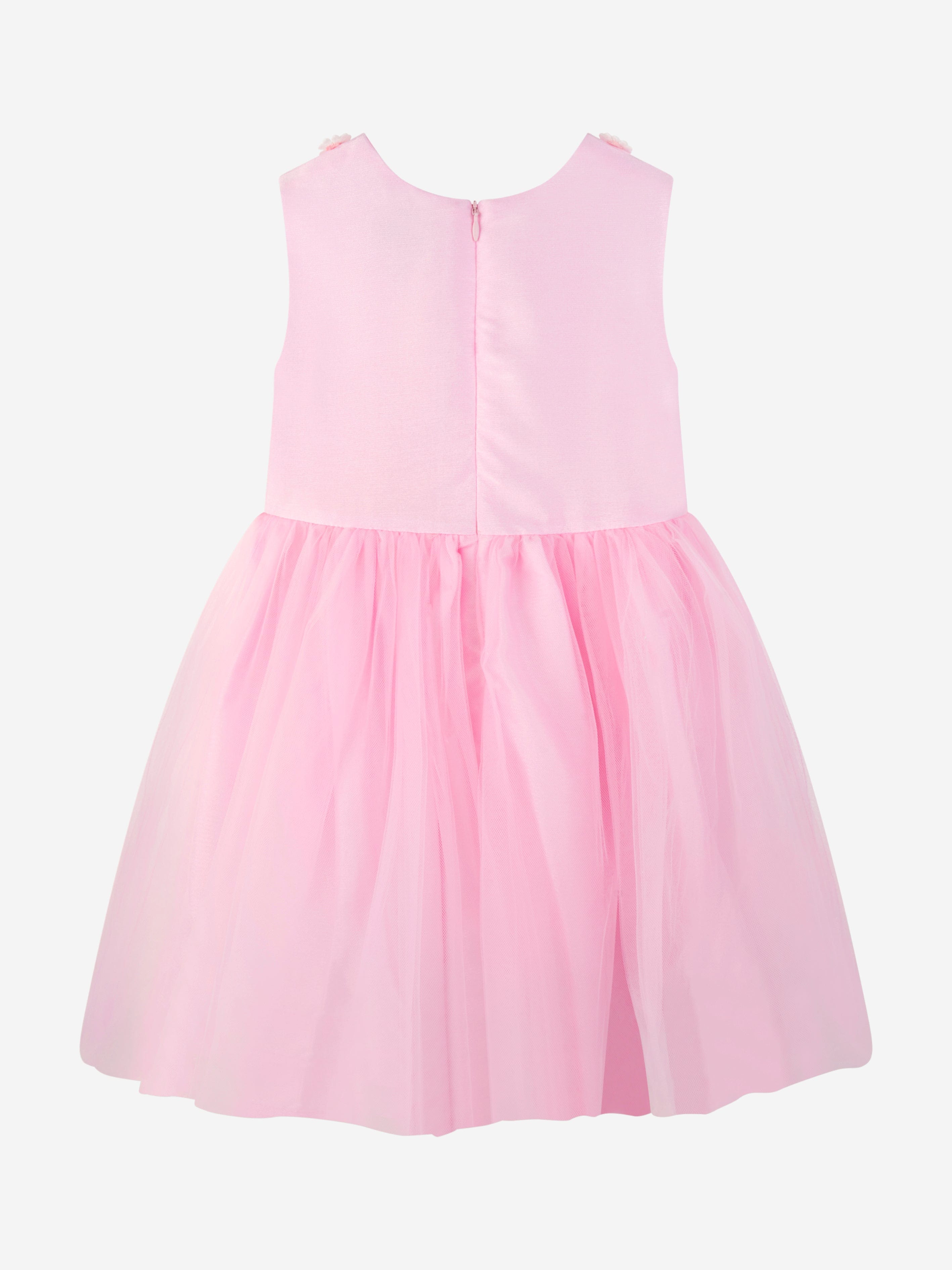 Rachel Riley Girls Daisy Tulle Dress in Pink