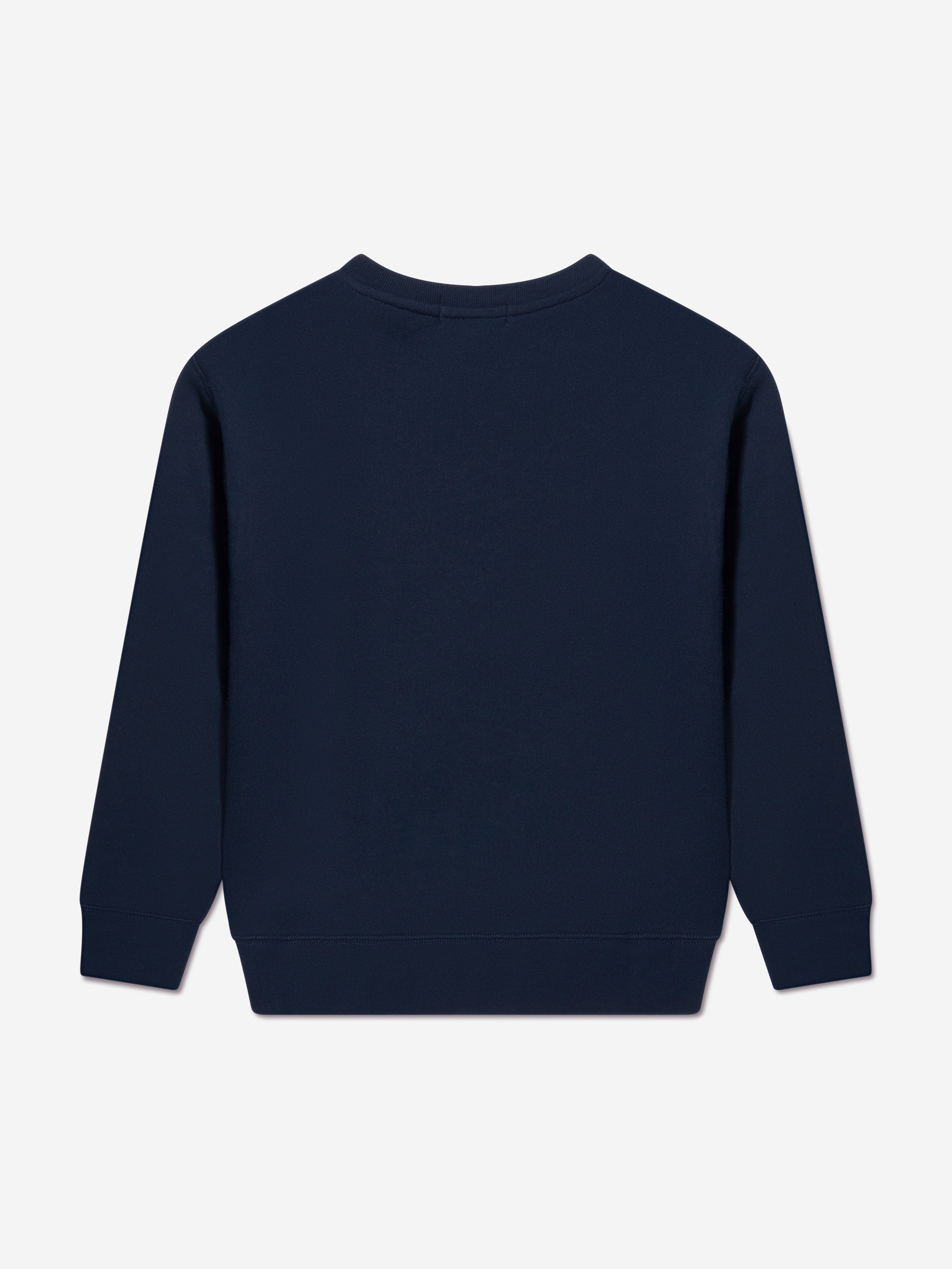 Ralph Lauren Boys Navy Cotton Fleece Sweater