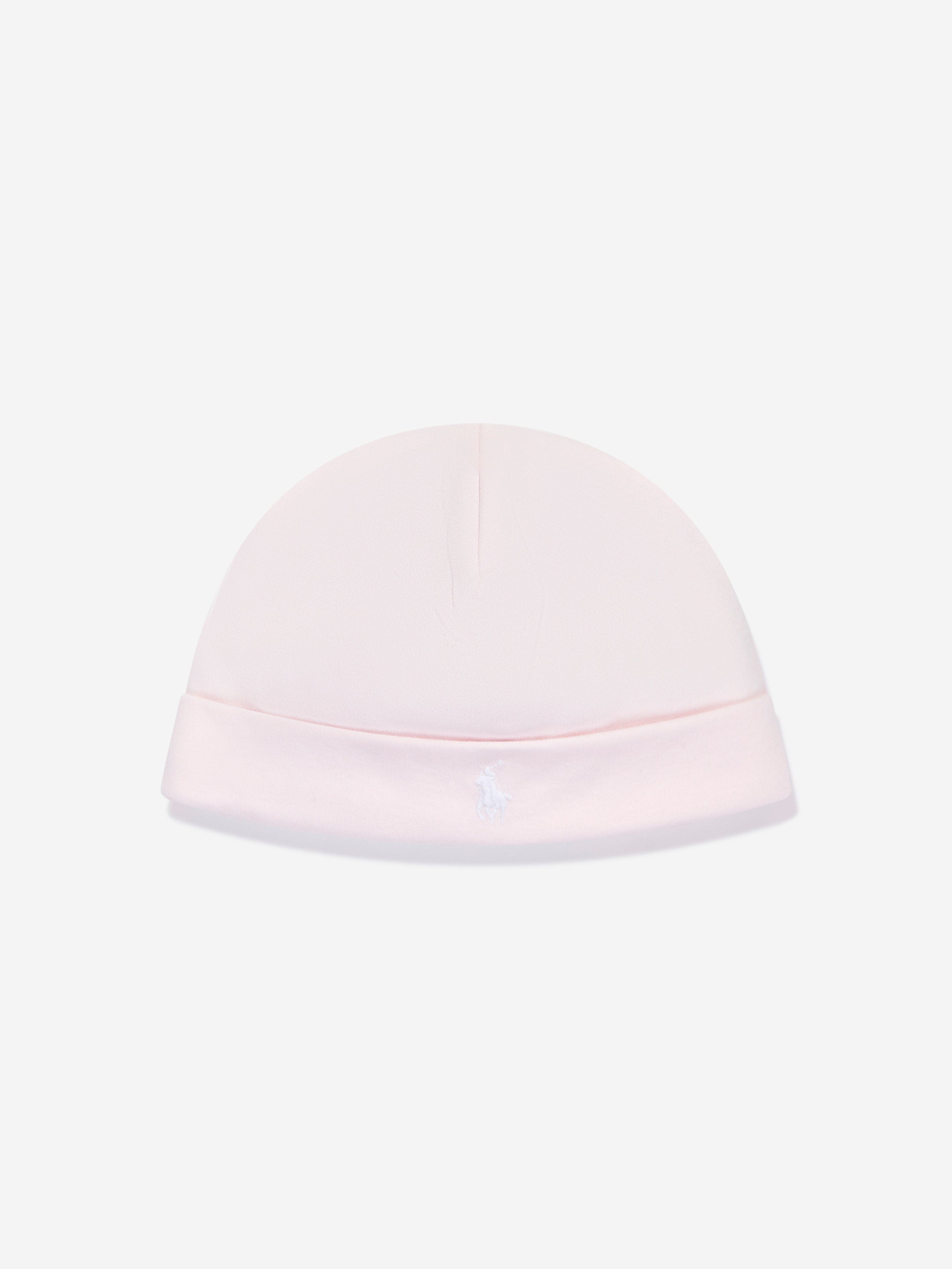 Ralph Lauren Baby Girls Logo Beanie Hat in Pink