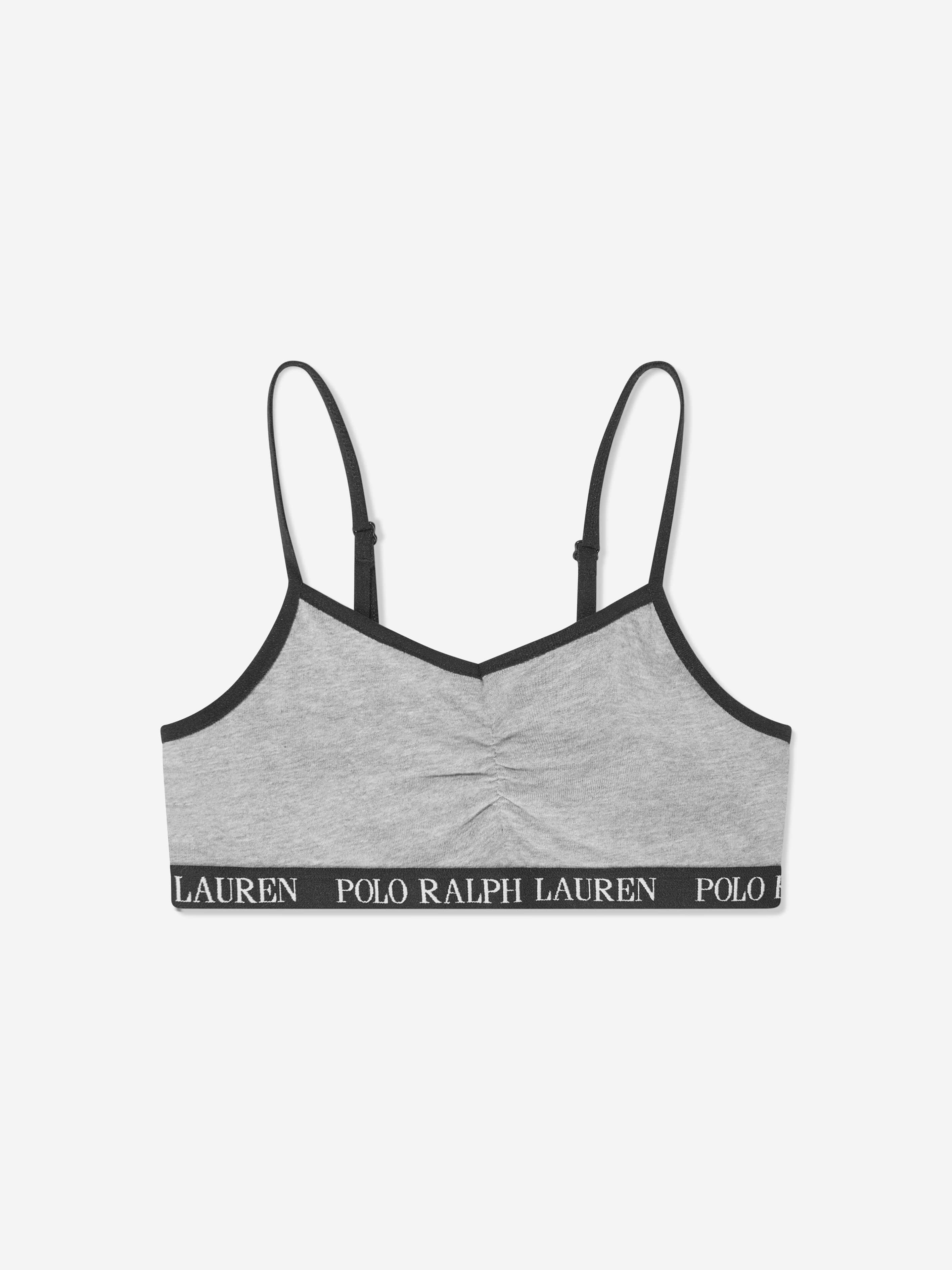 Ralph Lauren Girls 2 Pack Bralette Set in Black