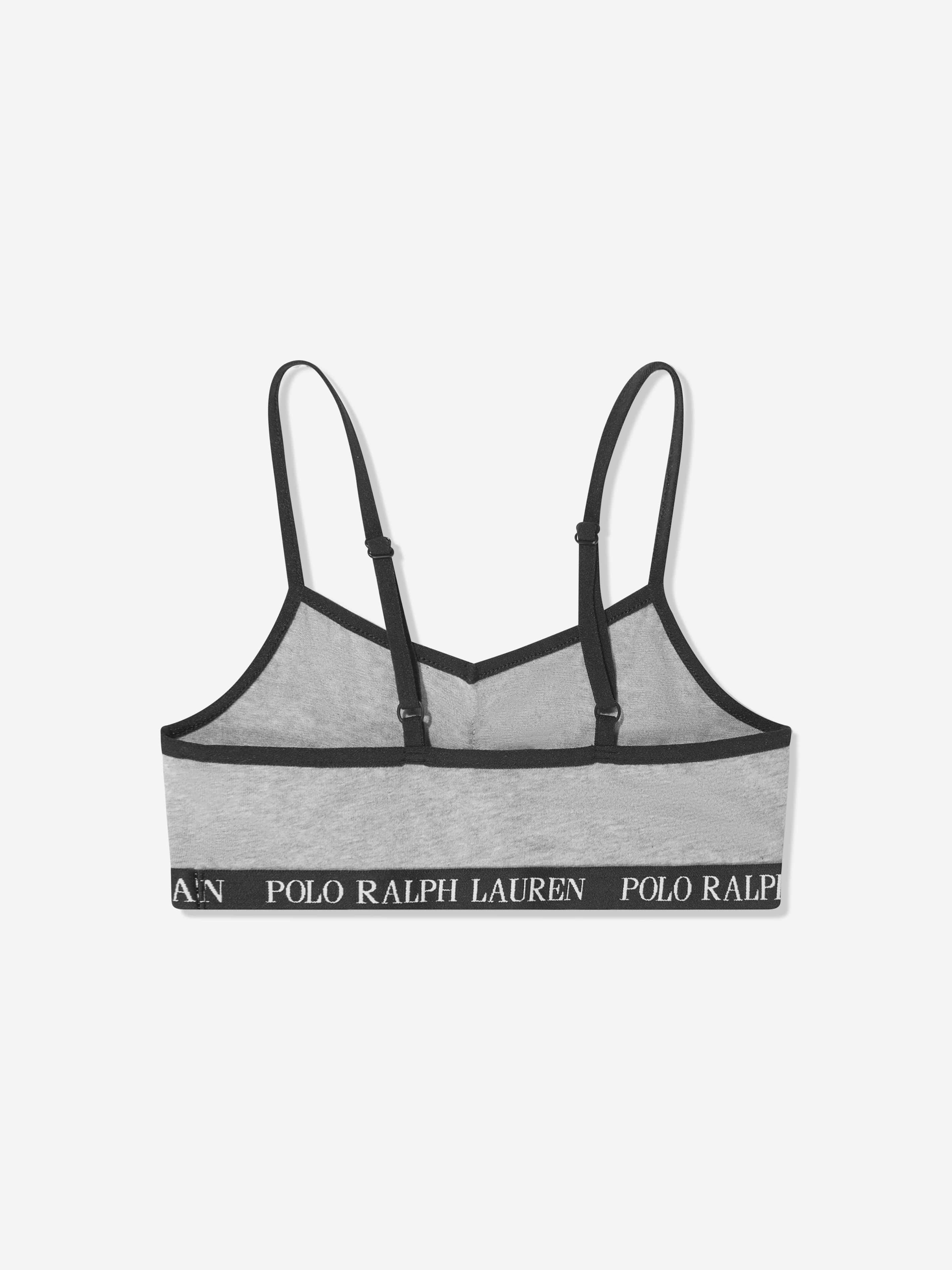 Ralph Lauren Girls 2 Pack Bralette Set in Black