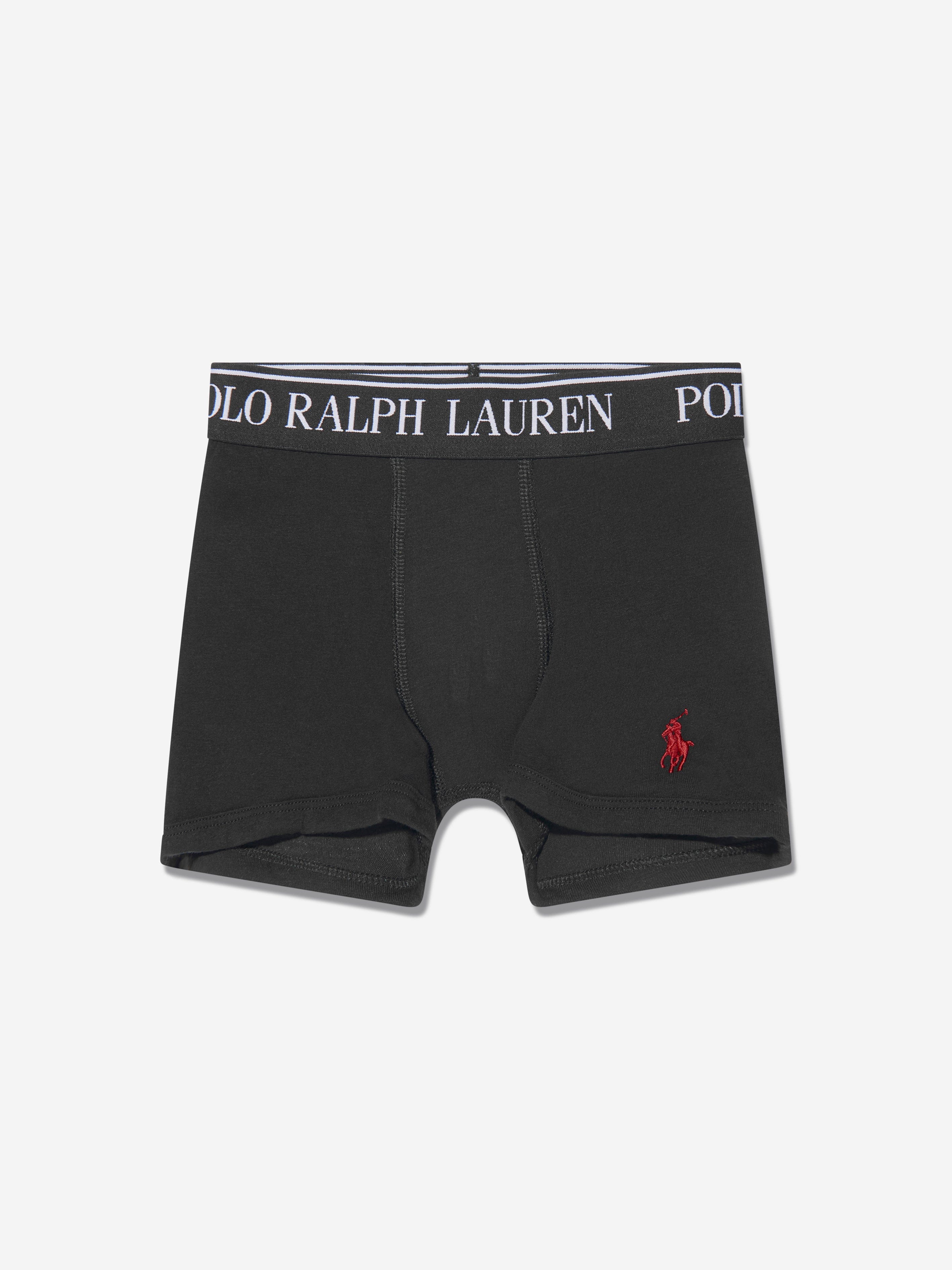 Ralph Lauren Boys 5 Pack Boxer Shorts Set in Black