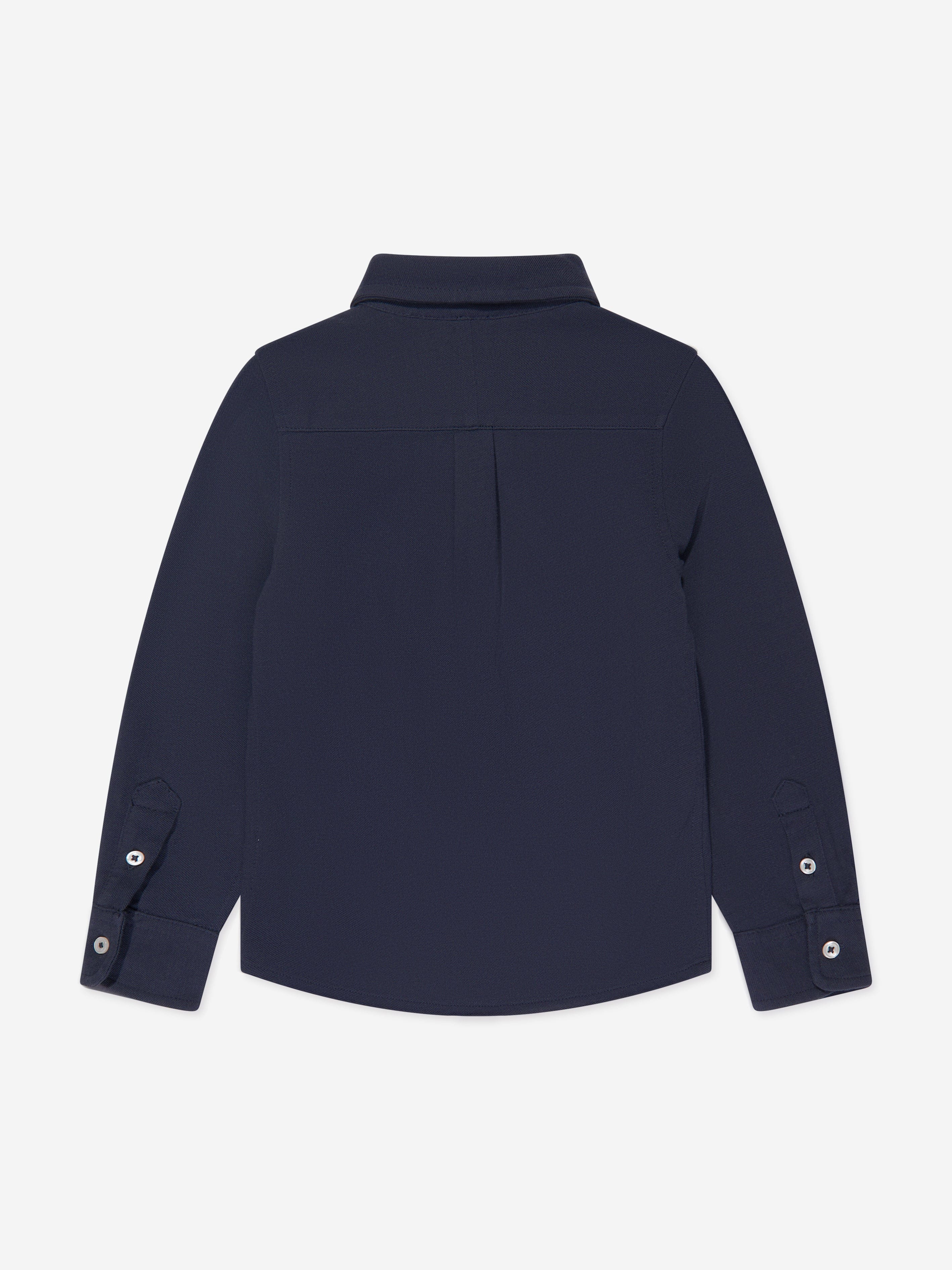 Ralph Lauren Boys Mesh Sport Shirt in Navy