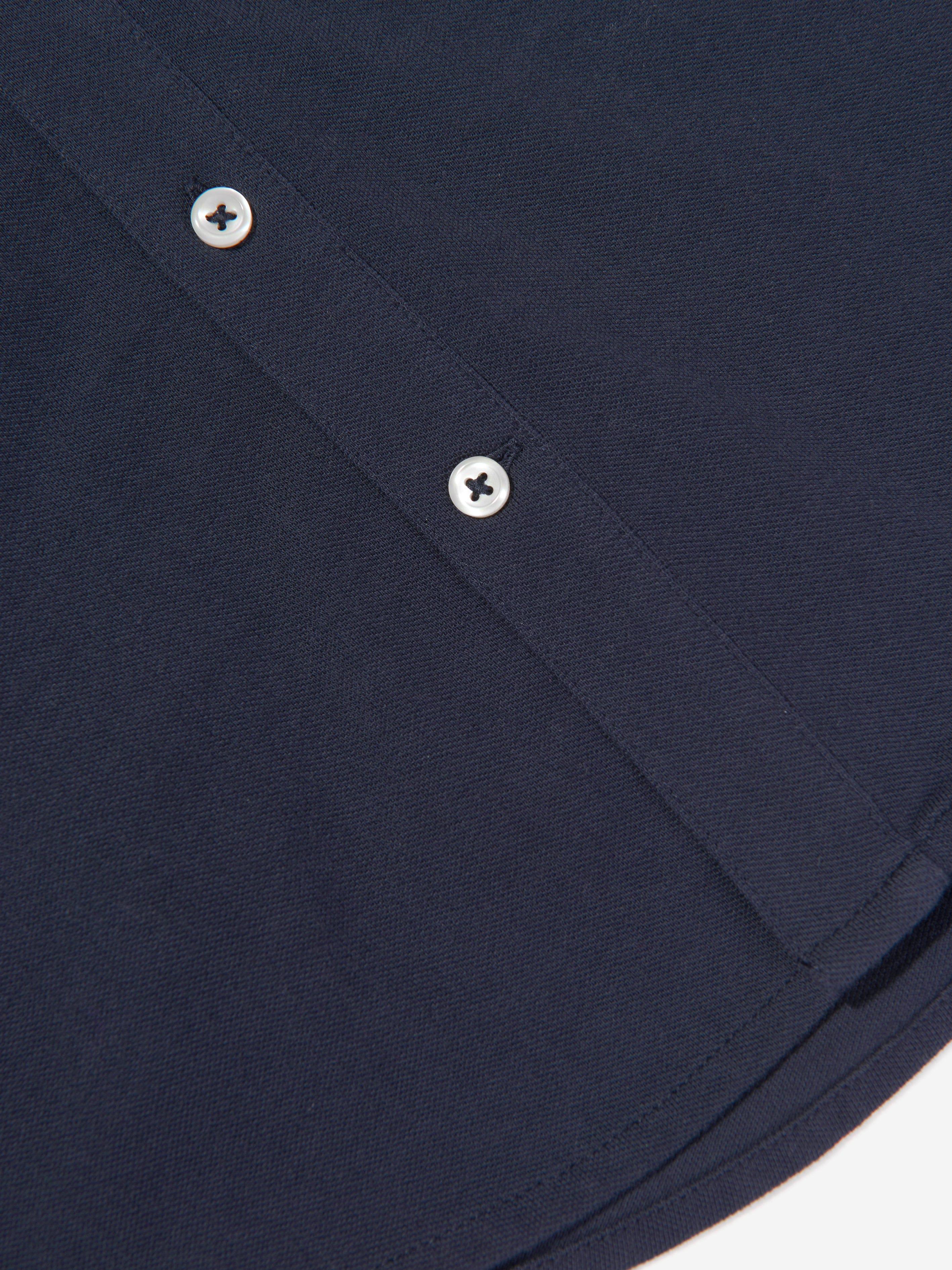 Ralph Lauren Boys Mesh Sport Shirt in Navy