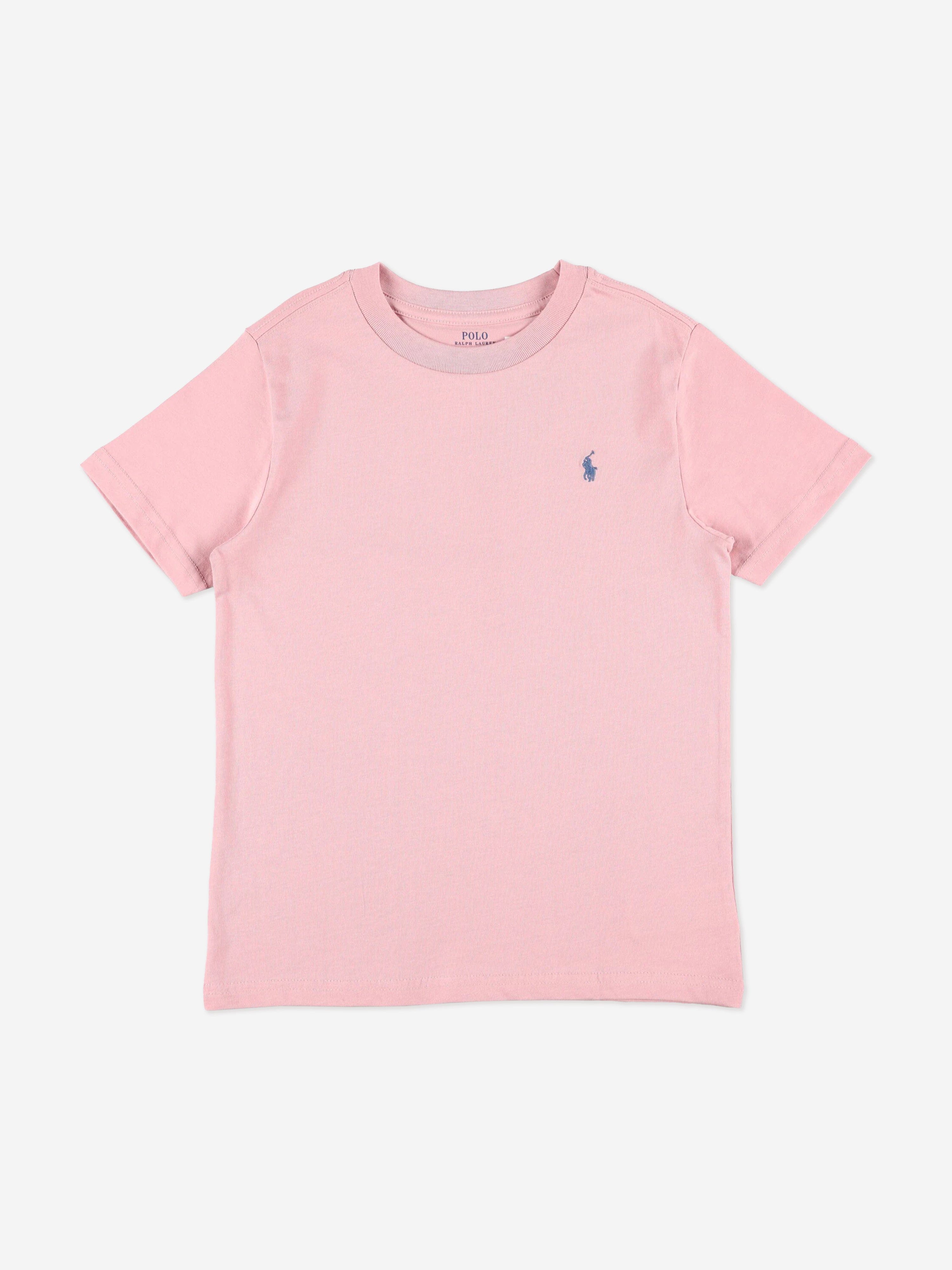 Ralph Lauren Boys Logo T-Shirt in Pink