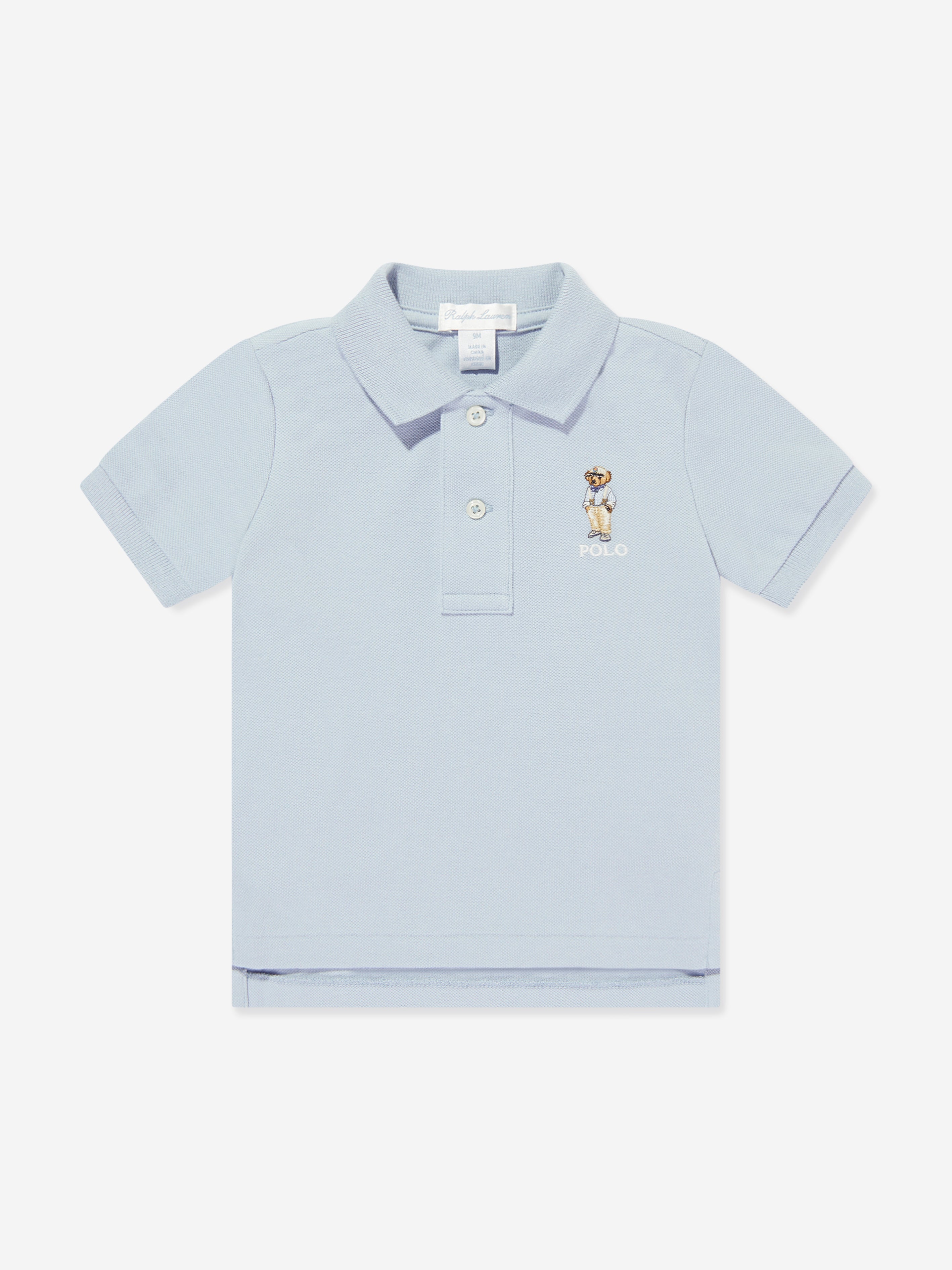 Ralph Lauren Baby Boys Bear Polo Shirt in Blue
