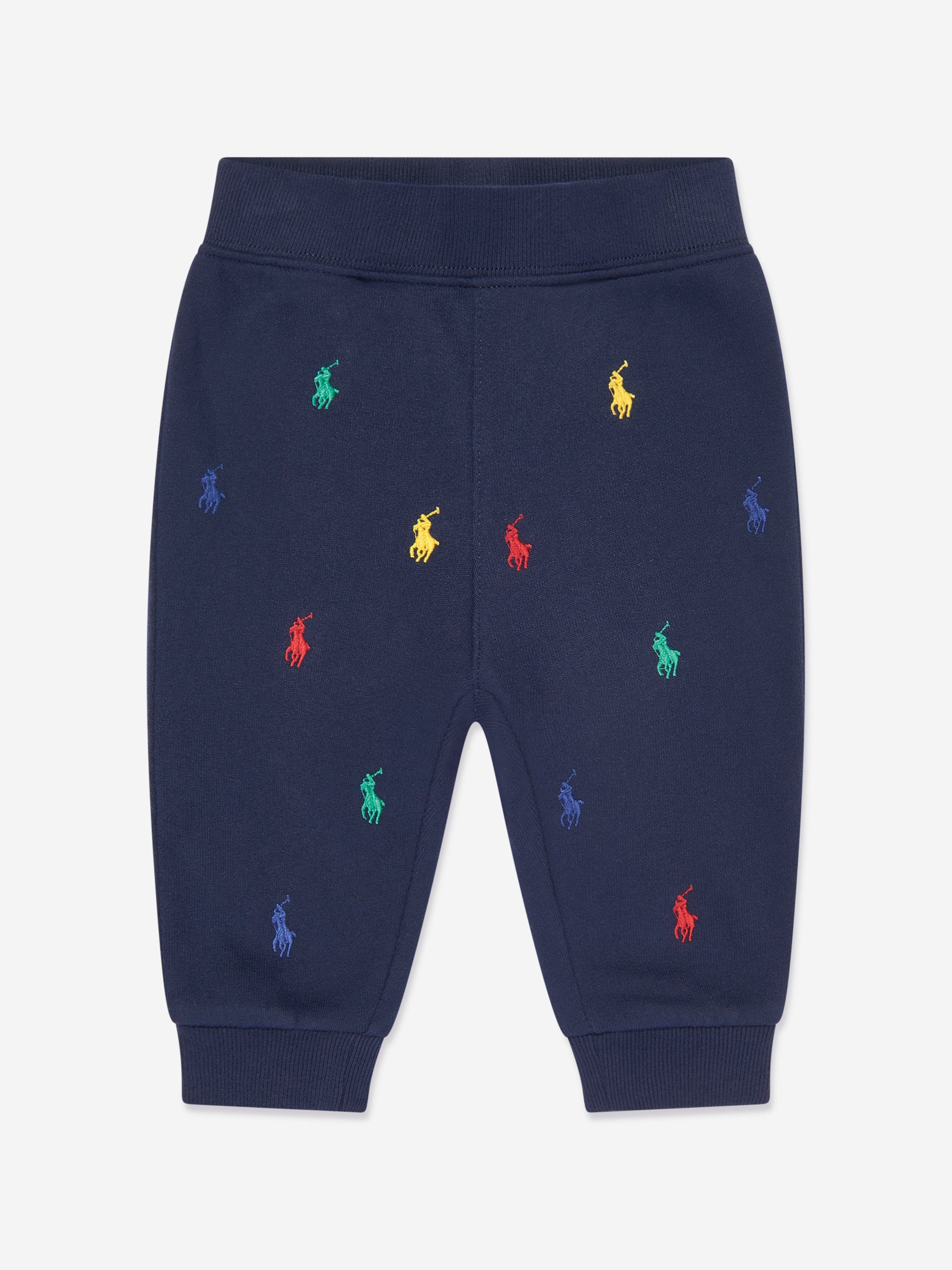Ralph Lauren Baby Boys Multi Logo Tracksuit in Navy