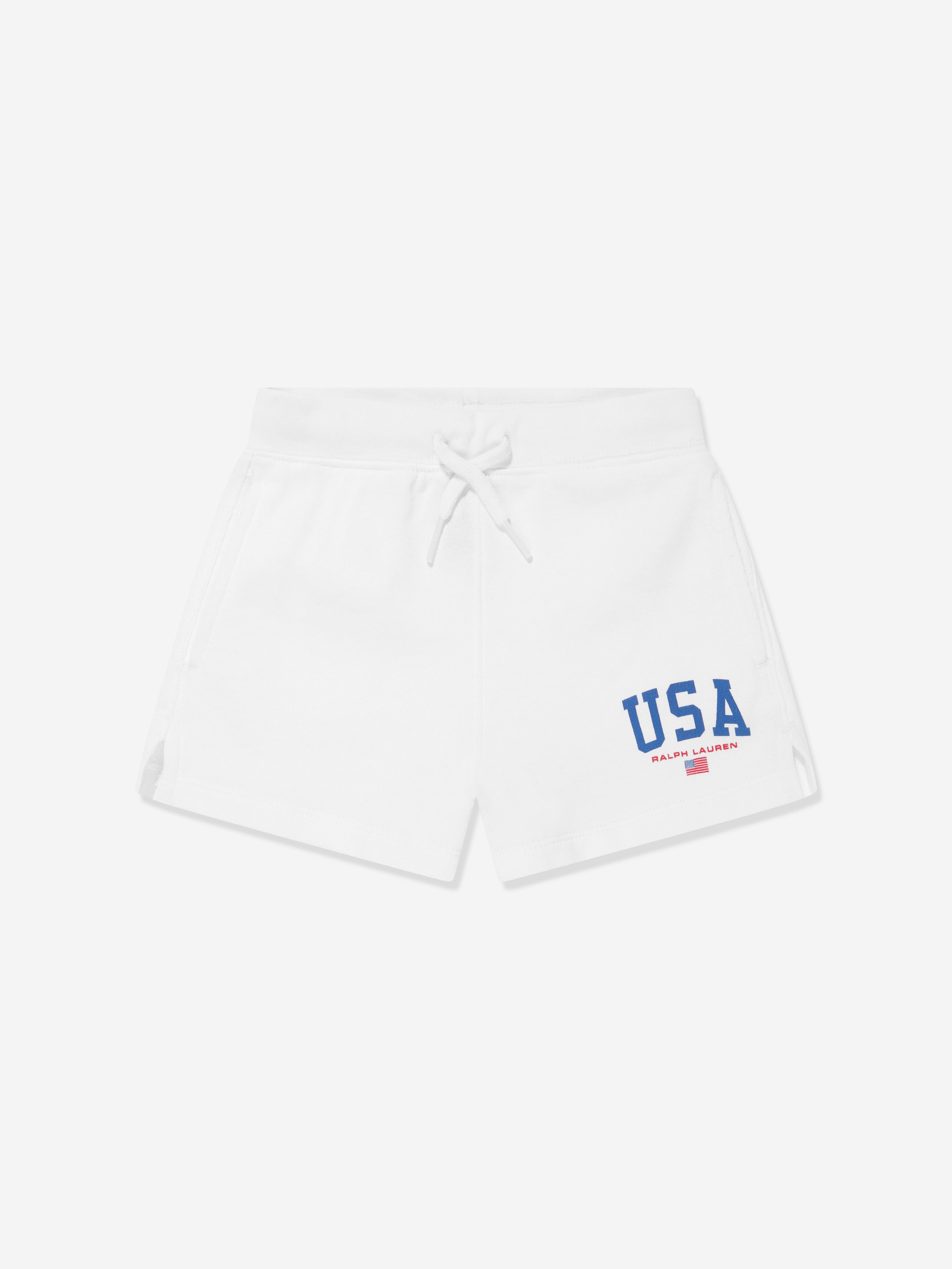 Ralph Lauren Girls USA Shorts in White