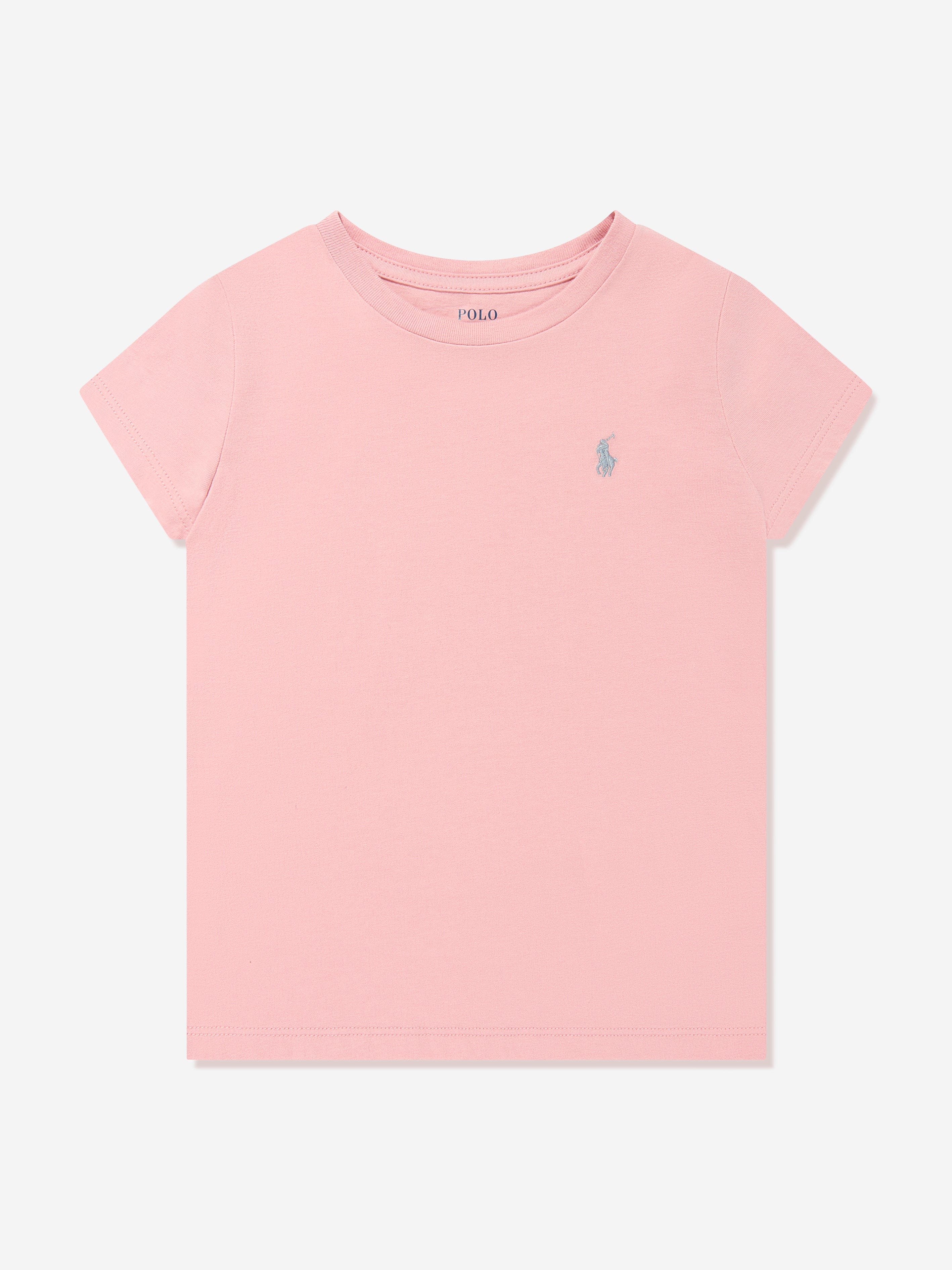 Ralph Lauren Girls Logo T-Shirt in Pink
